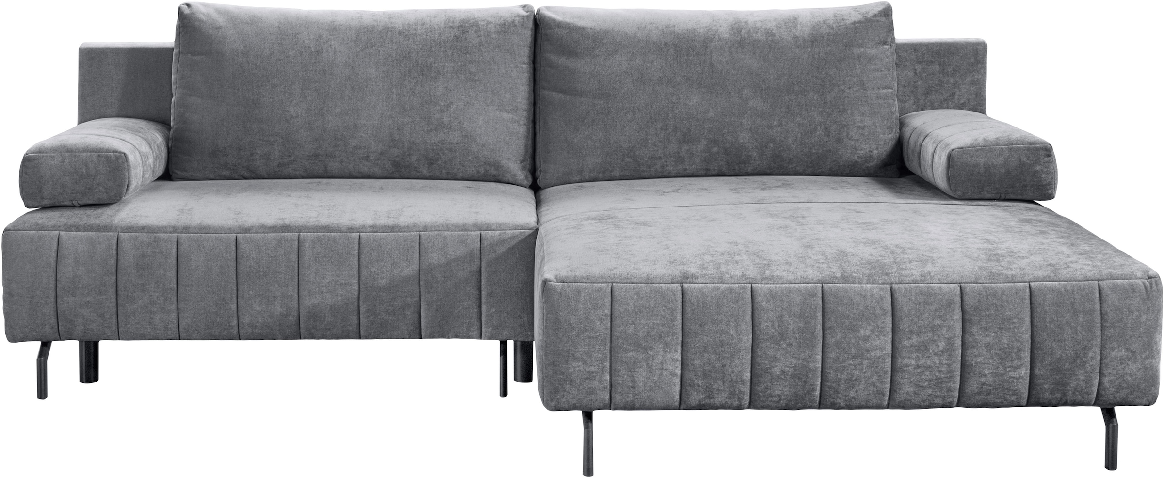 exxpo - sofa fashion Ecksofa inkl. Bettfunktion und Bettkasten, 15cm bodenfrei, Breite 262cm