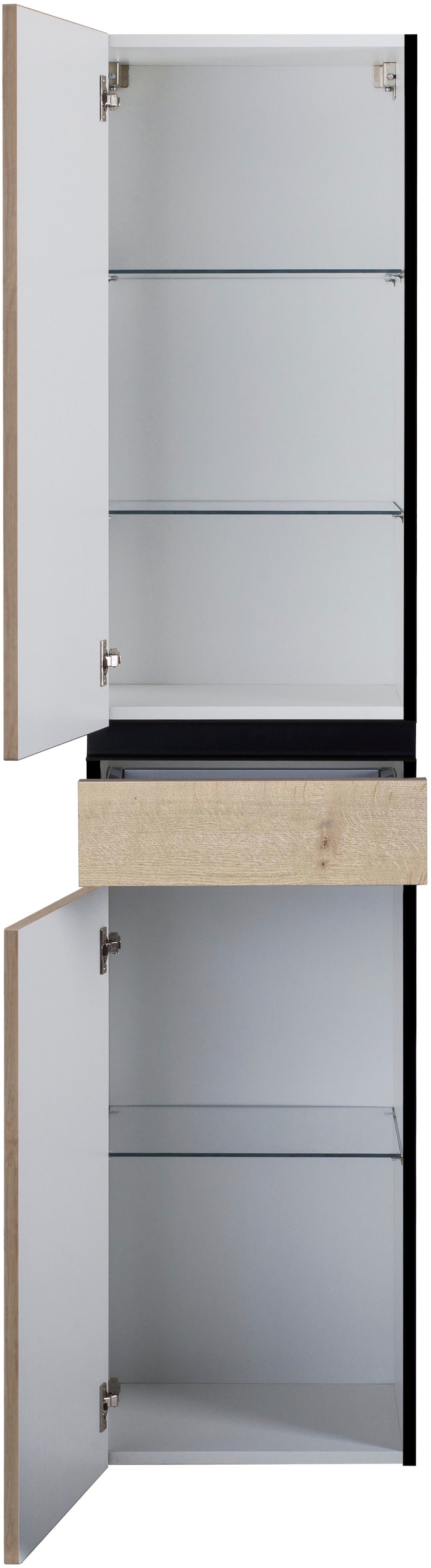 MARLIN Hochschrank »3510clarus«, 40 cm breit, Soft-Close-Funktion, vormontierter Badschrank, Badmöbel