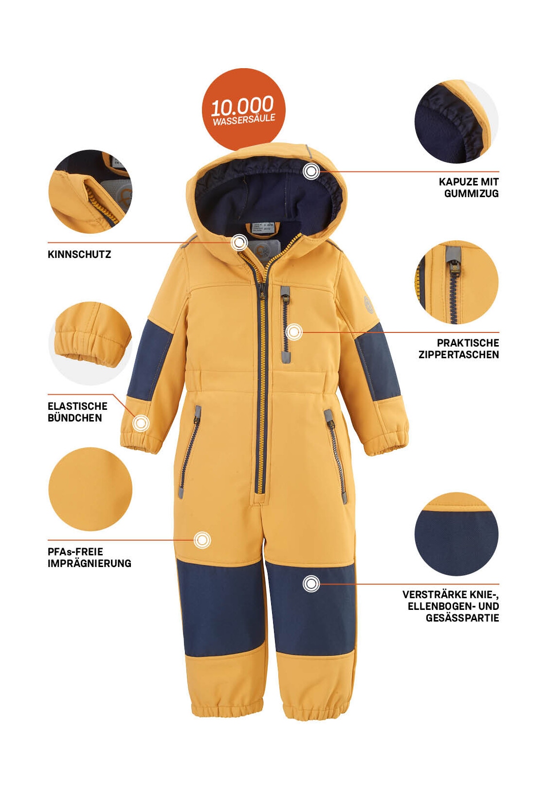 first instinct by killtec Overall »FIOW 35 MNS ONPC« Softshellanzug mit Fleece Innen, wasserabweisend, winddicht