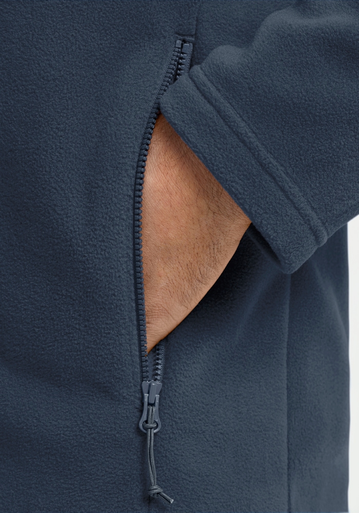 Jack Wolfskin Fleecejacke »TAUNUS 100 FZ M« Winddicht, atmungsaktiv, Übergangsjacke