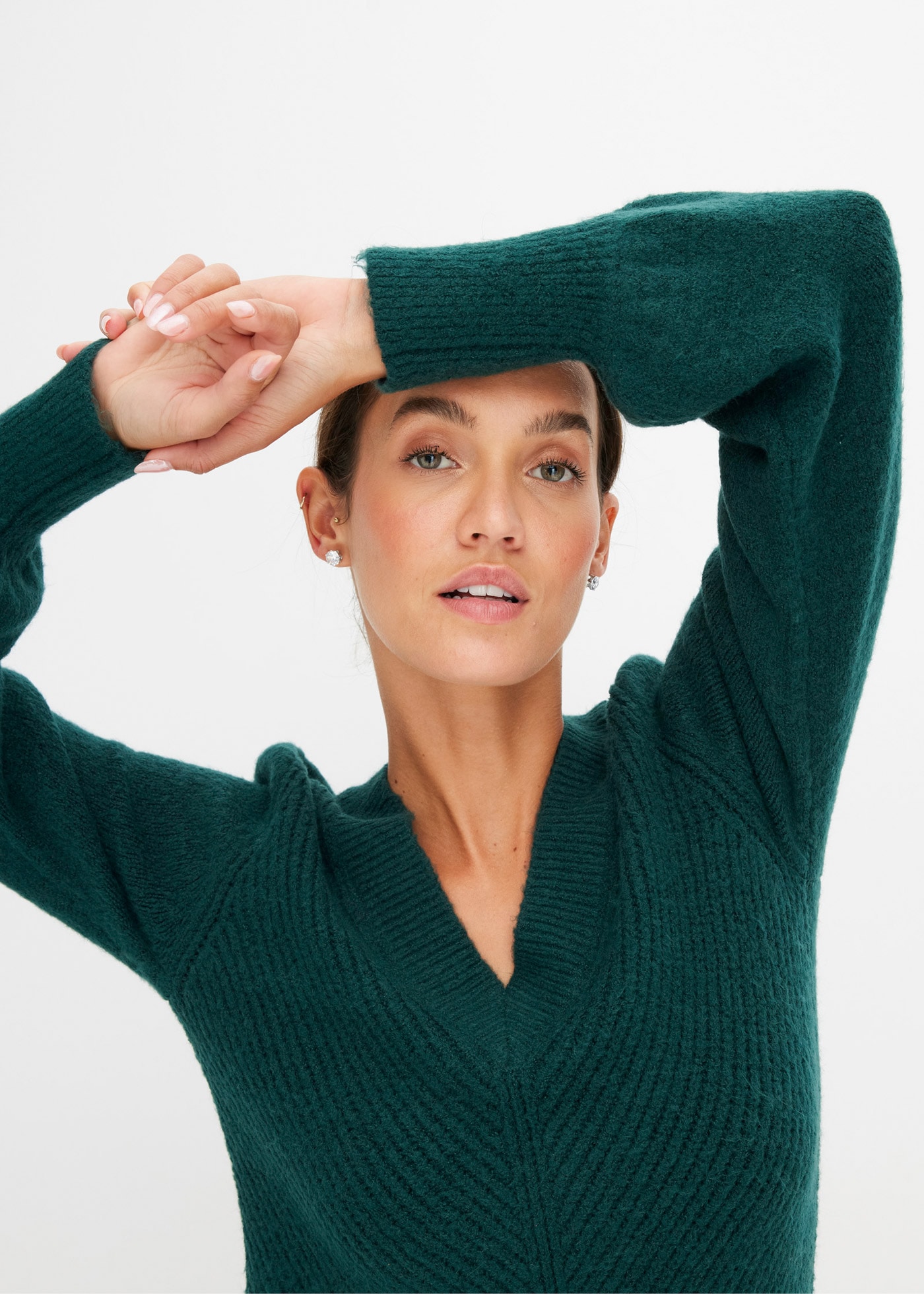 bonprix Strickkleid »Strickkleid« für besondere Anlässe, elastisches Material, Loose Fit