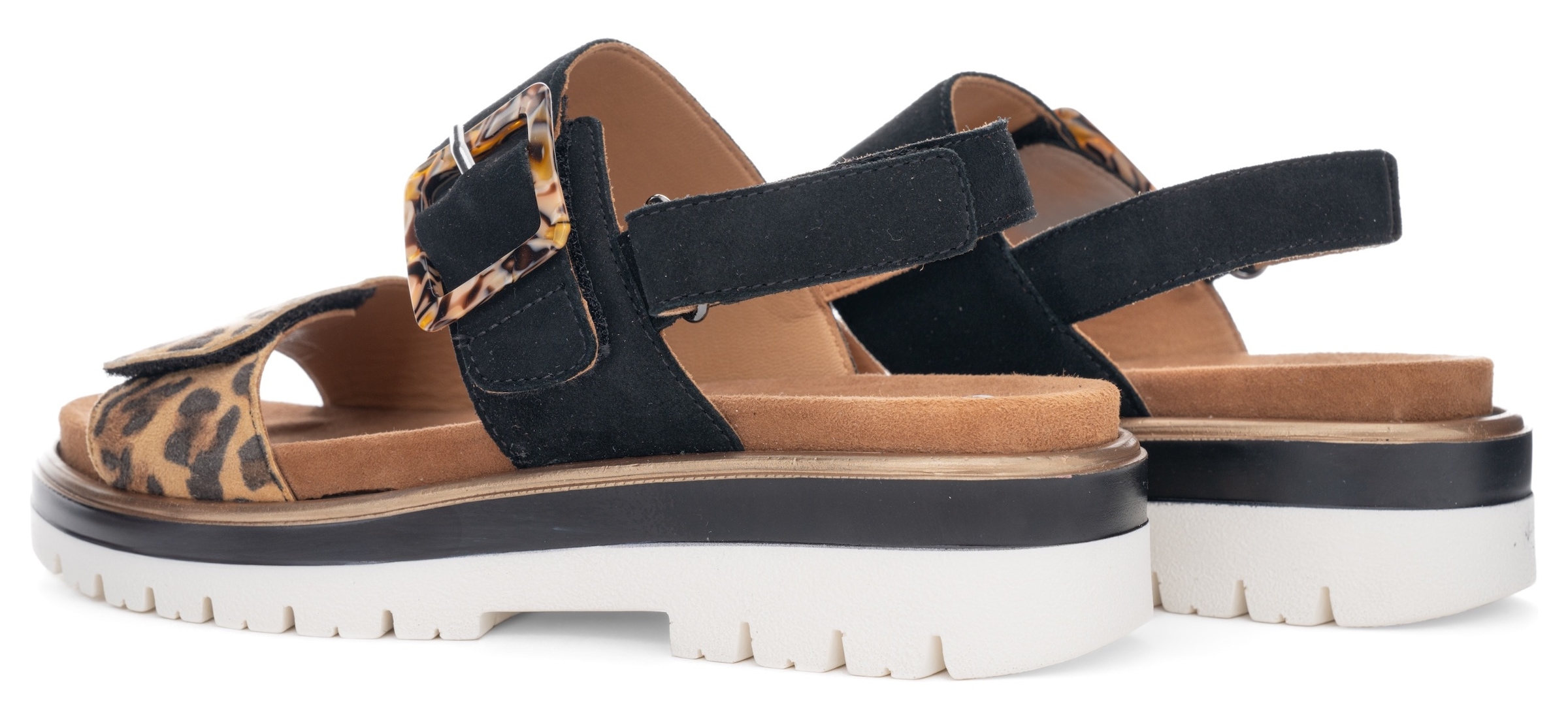 Ara Plateausandaletten »MALAGA«, Plateausandale, Klettschuh in Bequemweite G (= weit)
