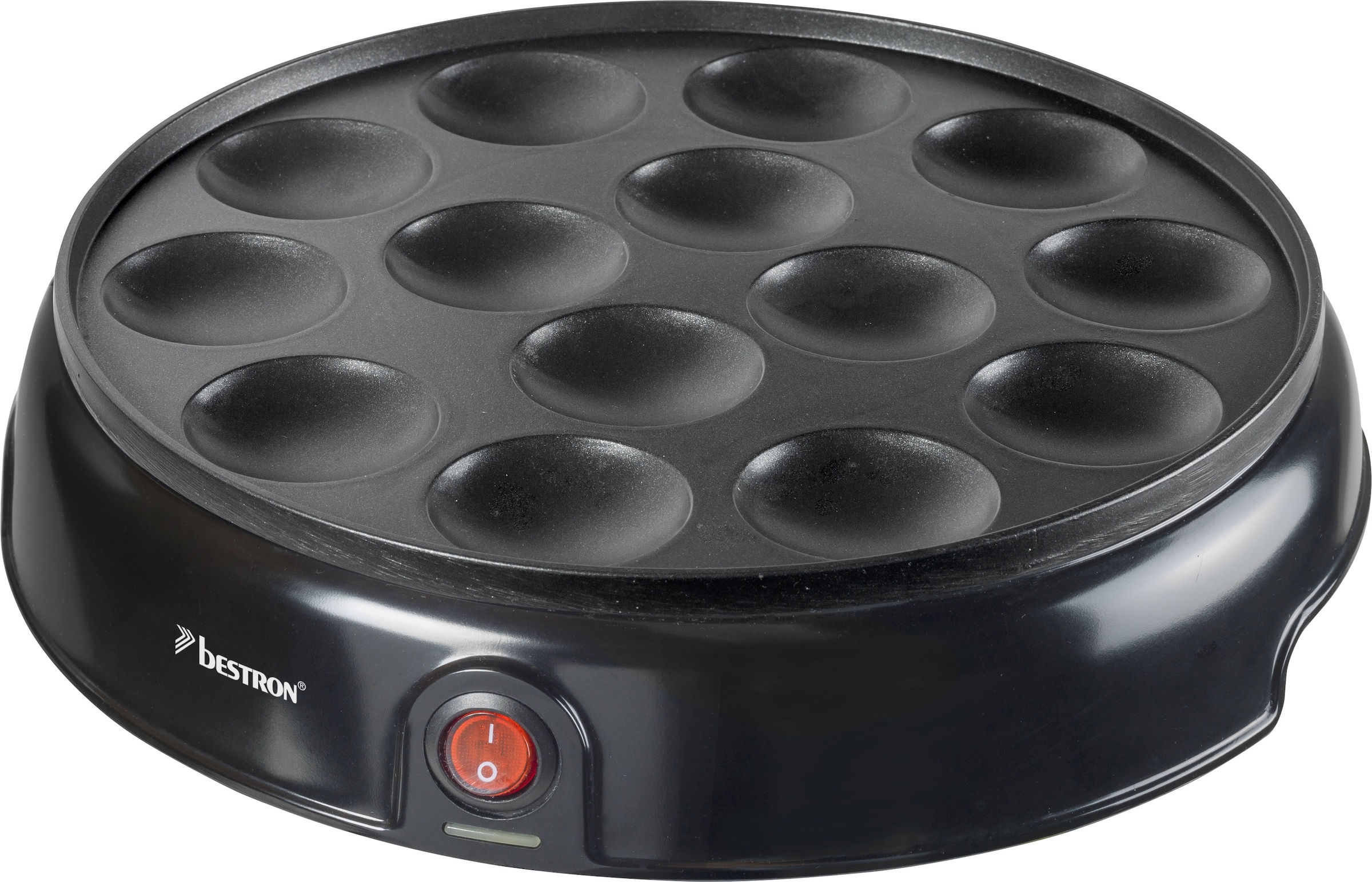 bestron Poffertjes-Maker »APFM700Z Sweet Dreams«, 800 W, im Retro Design, Mini Pfannkuchen Automat, mit Antihaftbeschichtung