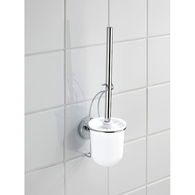 WENKO WC-Garnitur »Milazzo«, aus Kunststoff-Edelstahl, Vacuum-Loc - Befestigen  ohne bohren bei OTTO
