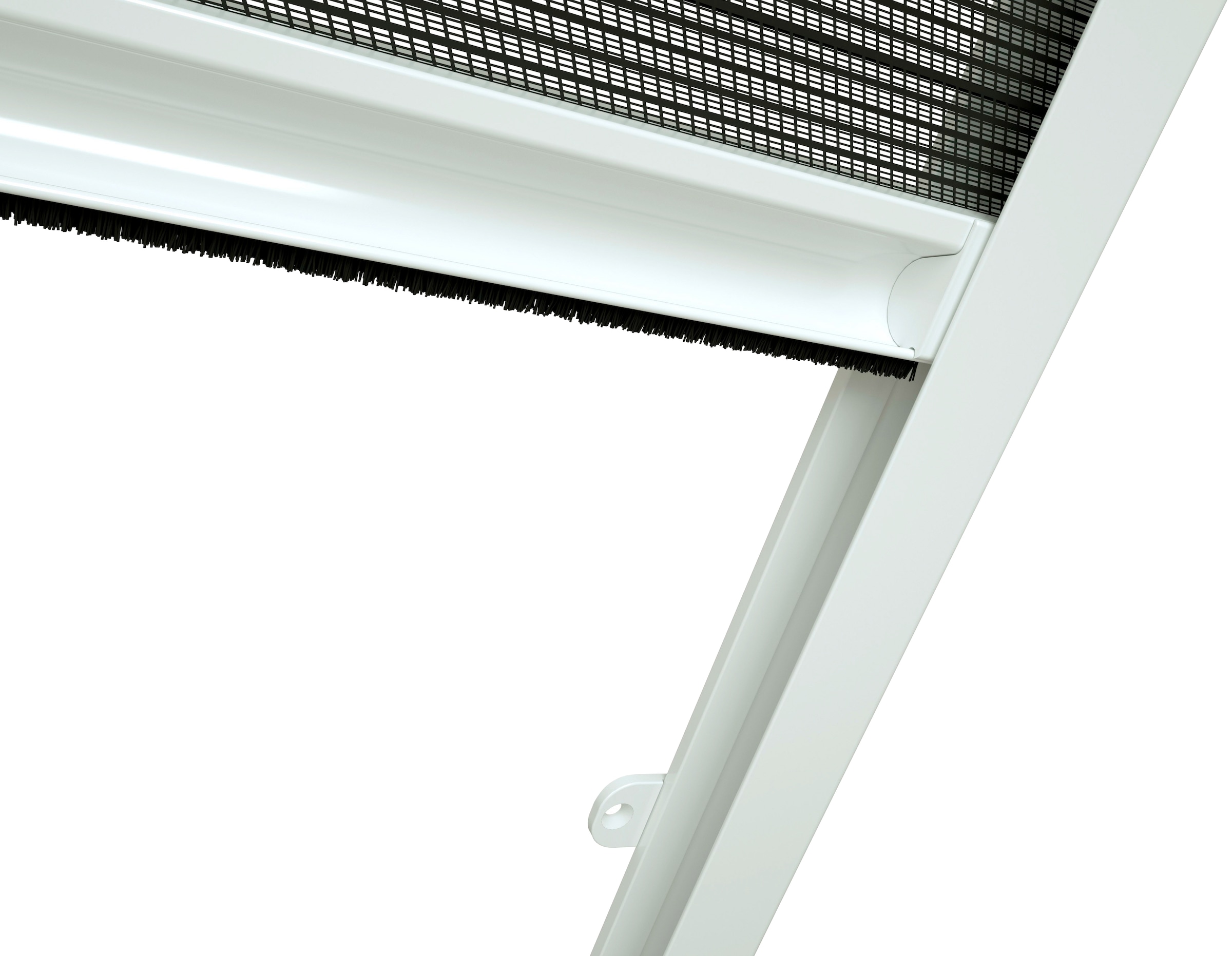 hecht international Insektenschutzrollo »für Dachfenster«, transparent,  weiß/anthrazit, BxH: 110x160 cm online kaufen bei OTTO