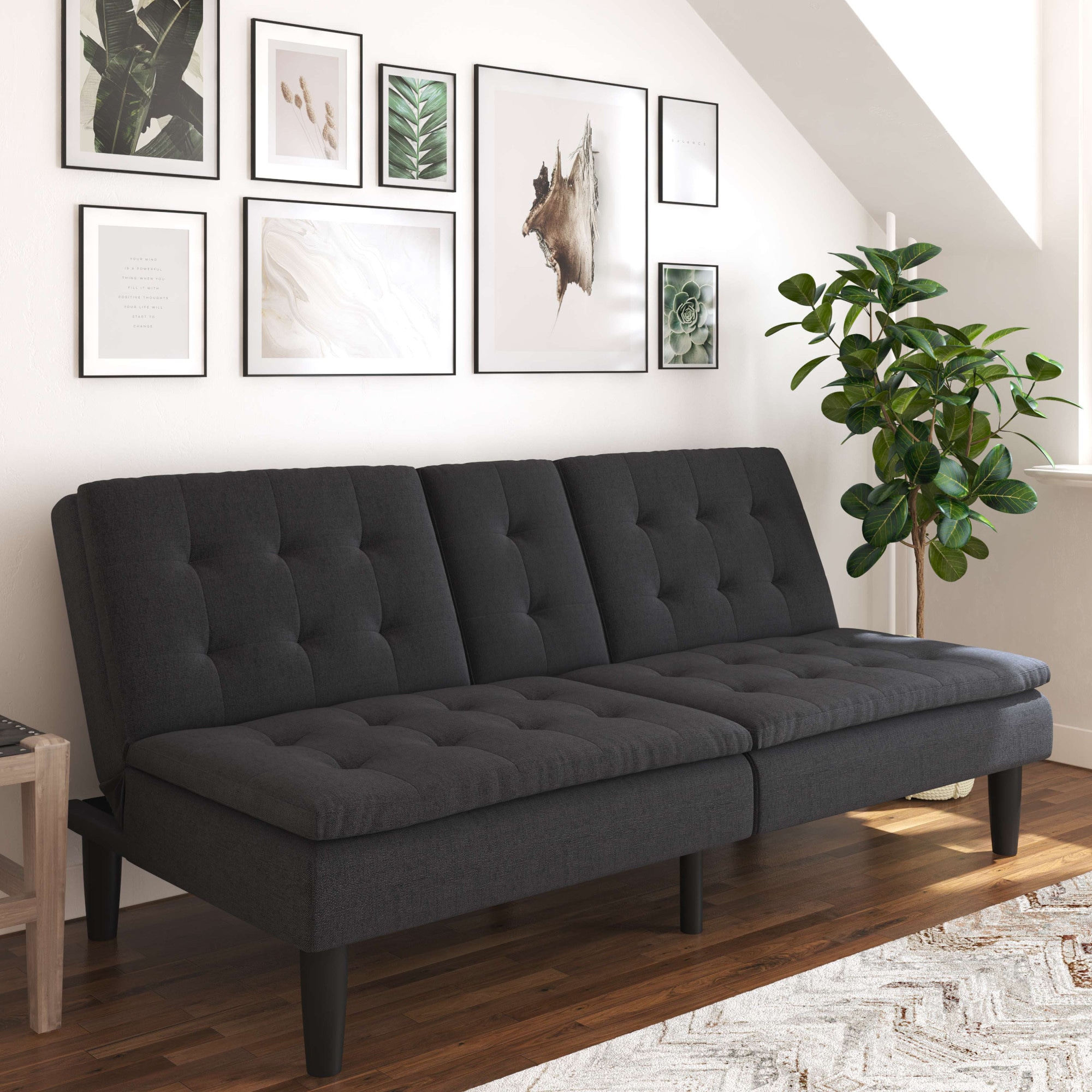 Dorel Home Schlafsofa »MAINE, Kinosofa mit Relax- und Bettfunktion, 2 Getränkehalter,«, Liegefläche 190 x 110 cm, Webstoff und Kunstleder