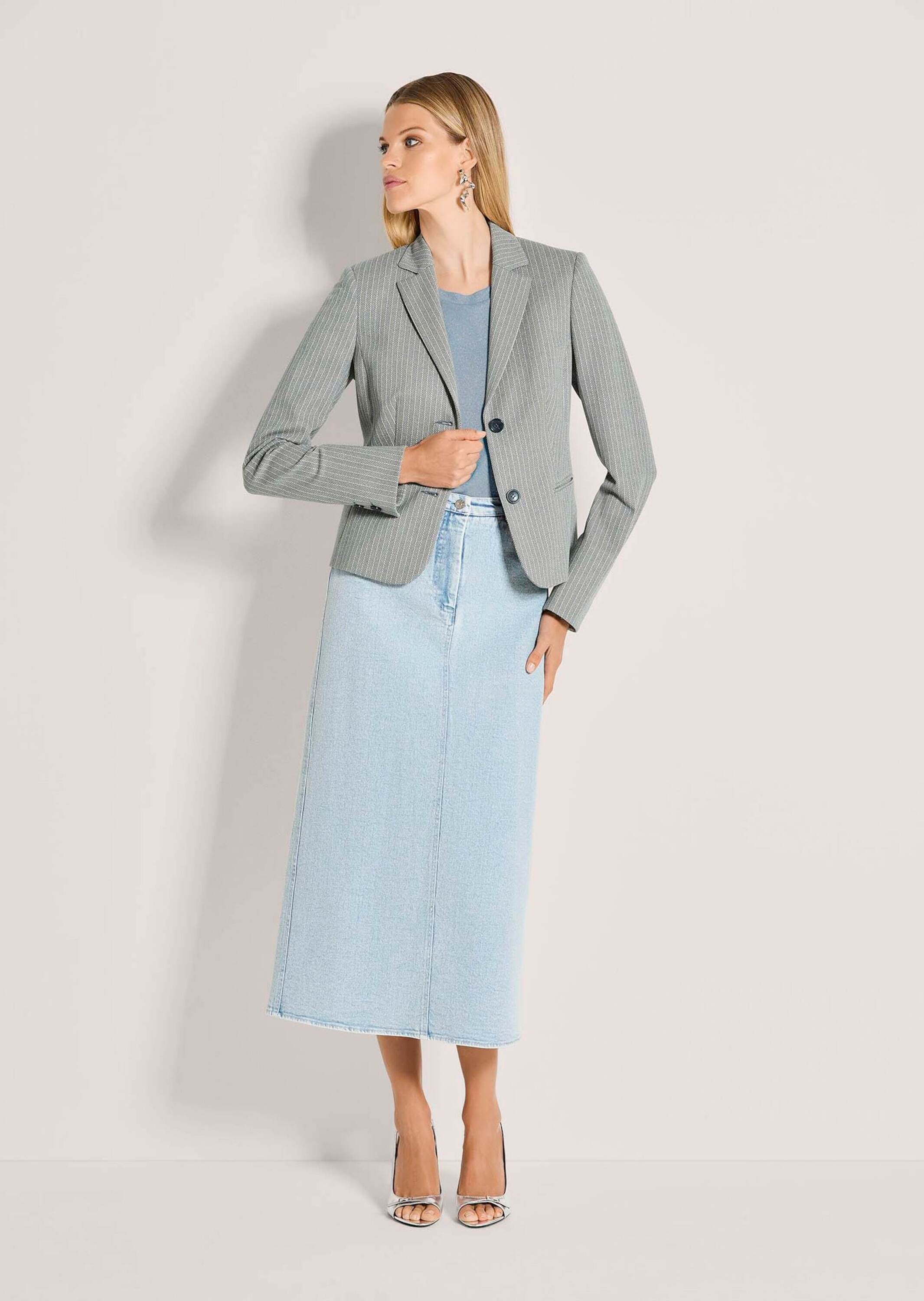 MADELEINE Jackenblazer »Blazer Kurzblazer mit Nadelstreifen«