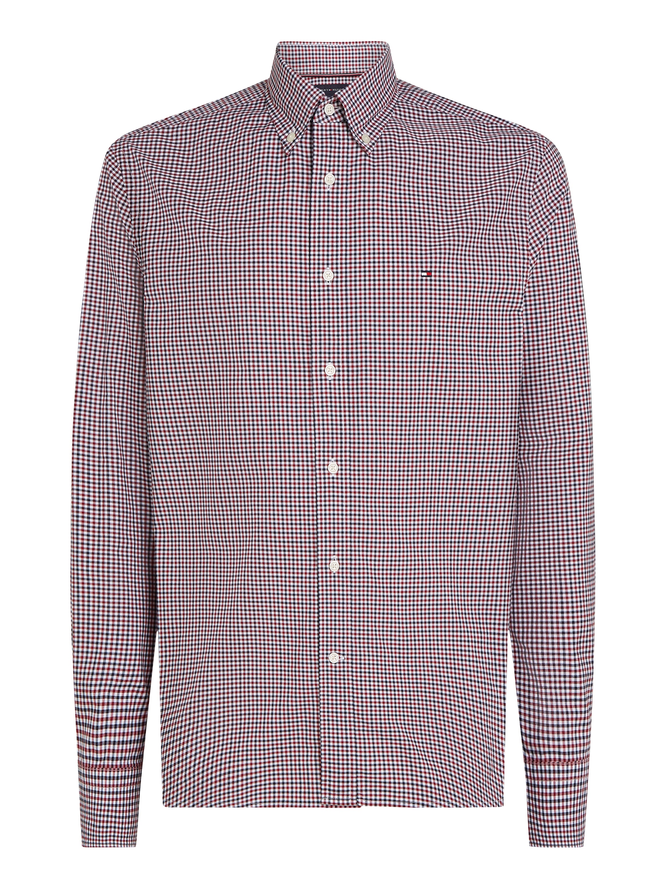 Tommy Hilfiger Businesshemd »FLEX POPLIN GINGHAM RF SHIRT«, mit Karomuster
