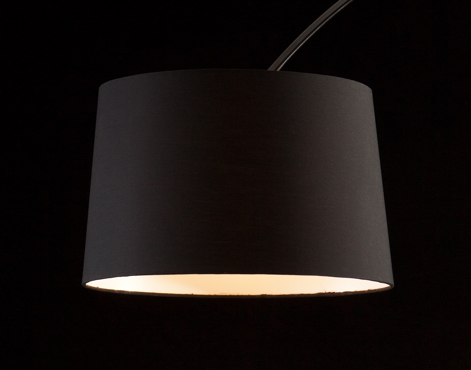 SalesFever Bogenlampe »Kaspars«, 1 flammig, Leuchtmittel E27 | ohne Leuchtmittel, mit Dimmschalter, echter Marmorfuß