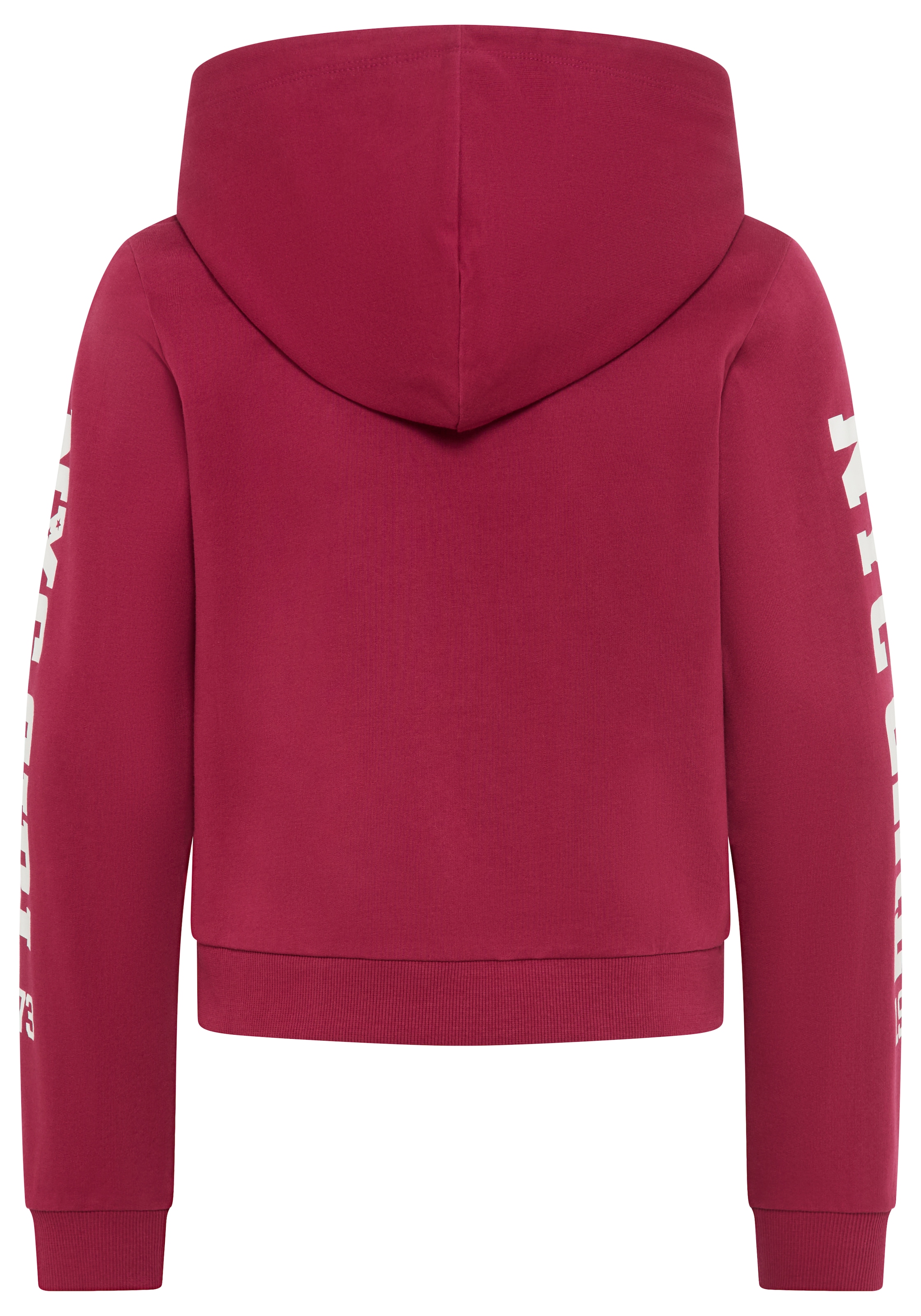 KIDSWORLD Kapuzensweatshirt »Shirt mit Ärmelprint«, Langarm, mit stylischem Print, mit Kapuze, aus Baumwolle