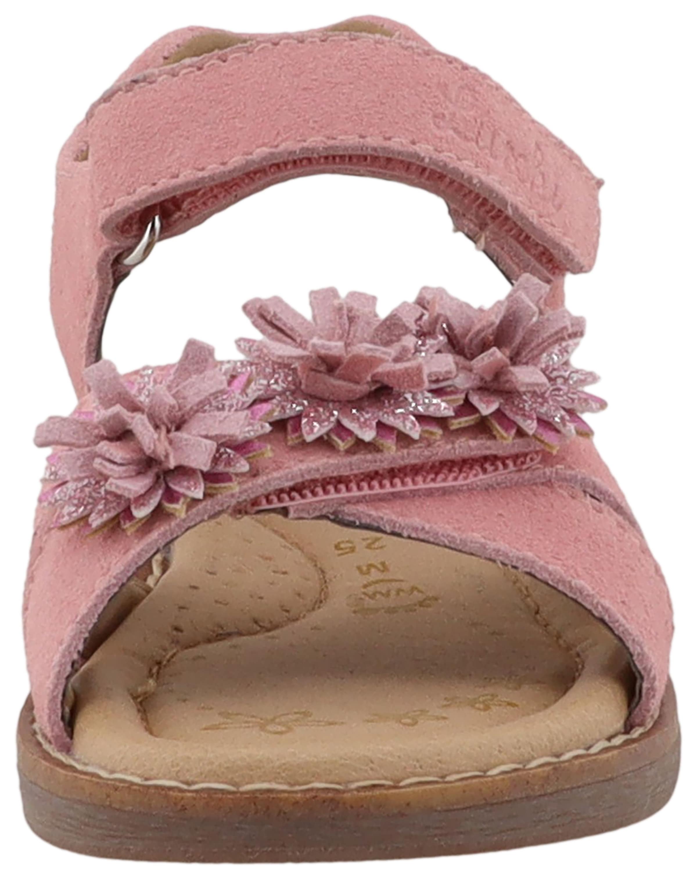 Lurchi Sandale »Loona«  Klettschuh mit Blütenapplikation, Größenschablone zum Download