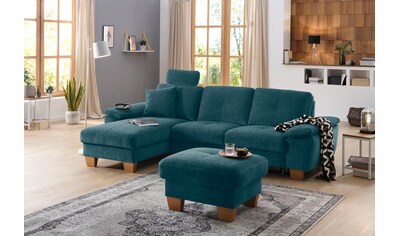 Home affaire Ecksofa »Laverna«, wahlweise mit Bettfunktion in 4 Bezugsqualitäten, Recamierenabschluß kaufen Home affaire Ecksofa »Laverna«, wahlweise mit Bettfunktion in 4 Bezugsqualitäten, Recamierenabschluß kaufen