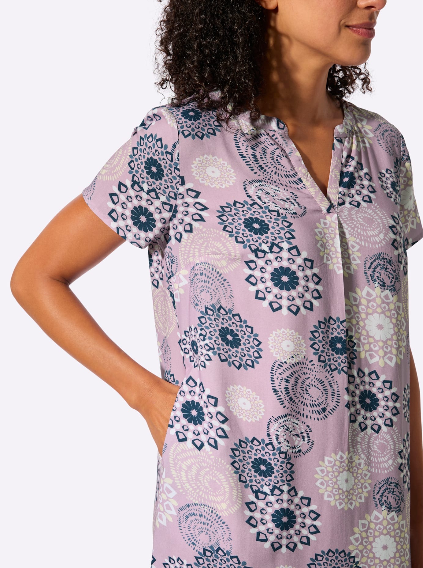 Inspirationen Druckkleid »Druck-Kleid« Eingrifftaschen