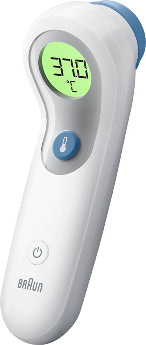 Braun Stirn-Fieberthermometer »No touch + touch Stirnthermometer - BNT300«, Mit Position Check™ - Anleitung für genaue Messwerte