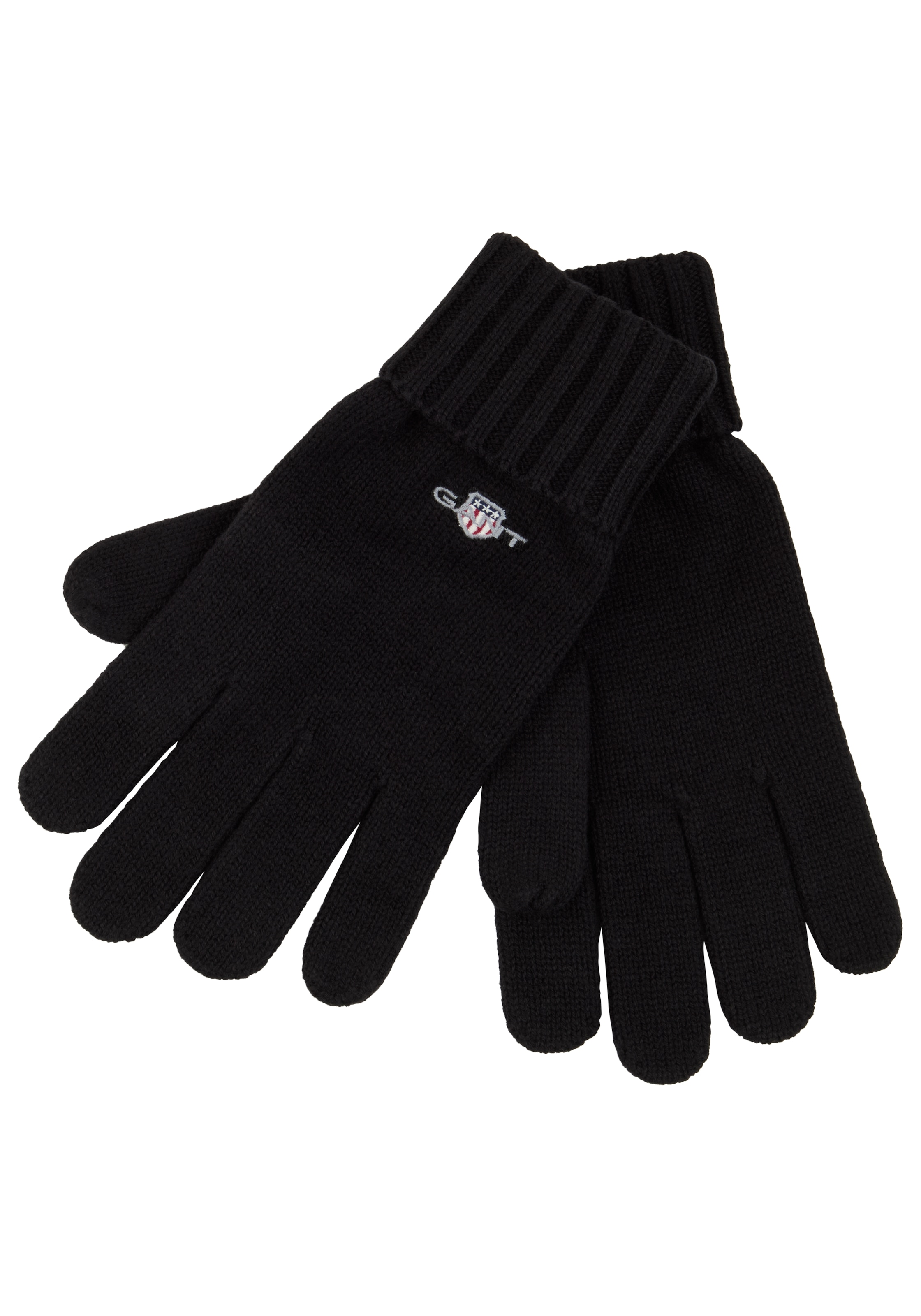 Gant Herren Strickhandschuhe »COTTON BLEND LOGO« wärmend