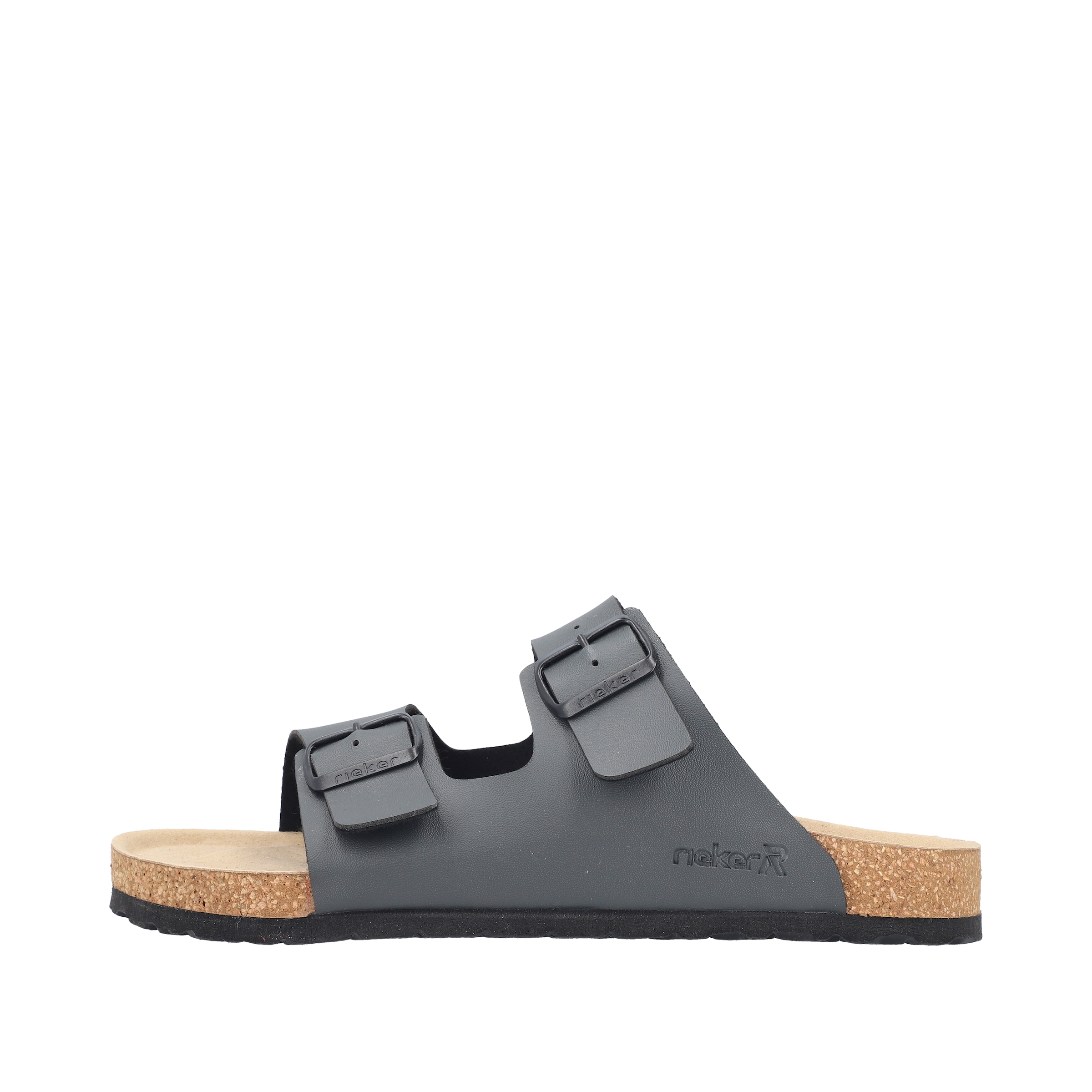 Rieker Pantolette  Sommerschuh, Schlappen, Hausschuh, mit zwei Schnallenverschlüssen