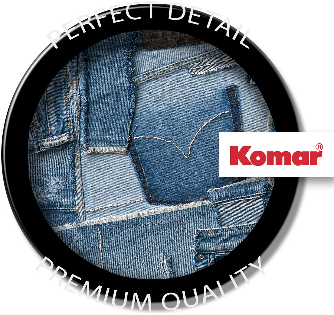 Komar Fototapete »Jeans - Größe 368 x 254 cm«, bedruckt, Wohnzimmer, Schlafzimmer