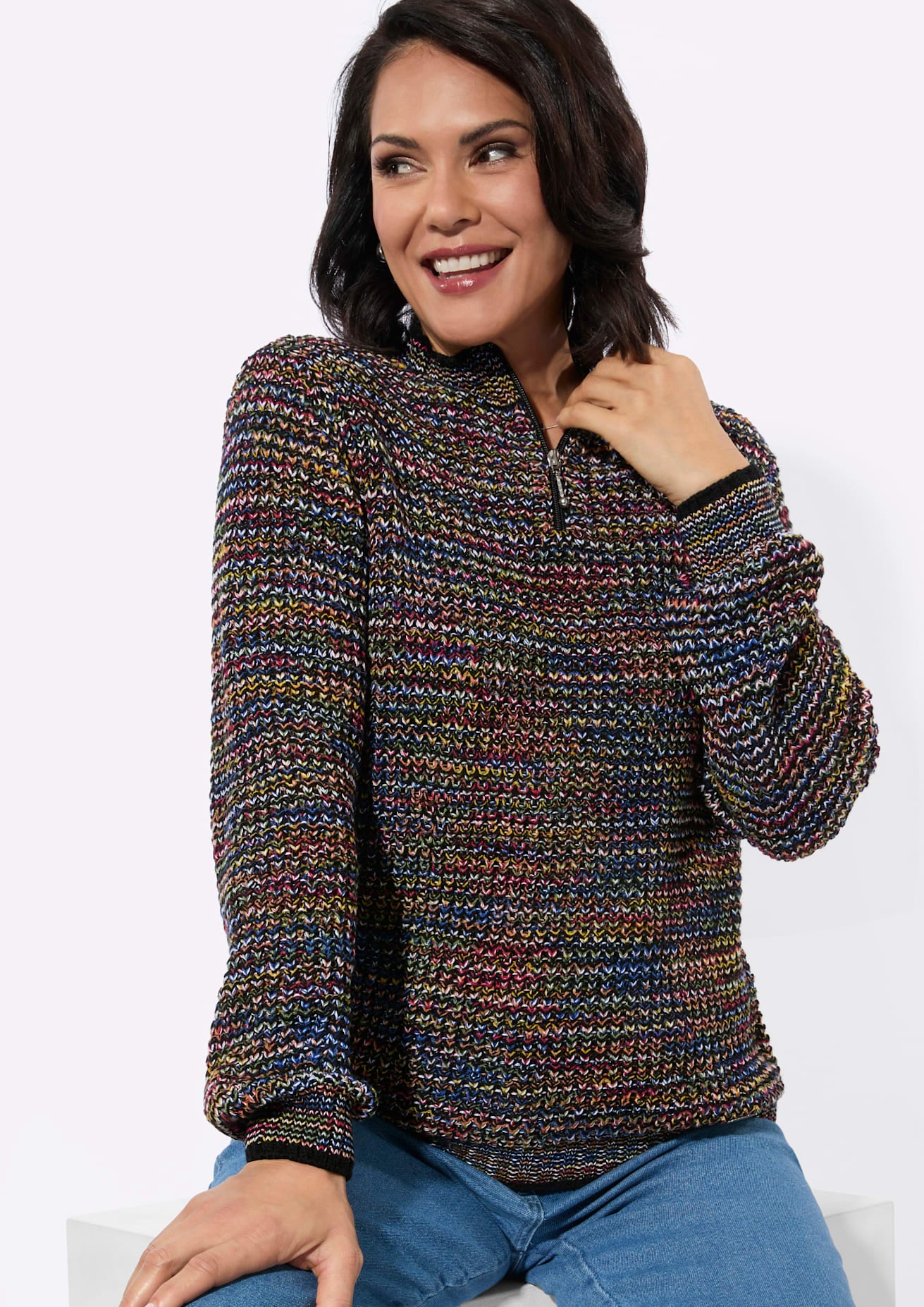 Casual Looks Stehkragenpullover »Stehkragen-Pullover«