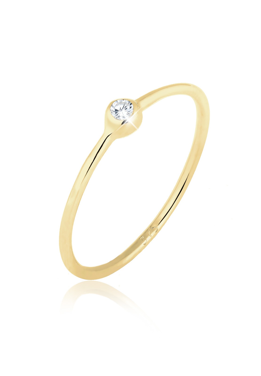 Elli Fingerring »375 Gelbgold Solitärring Zirkonia«