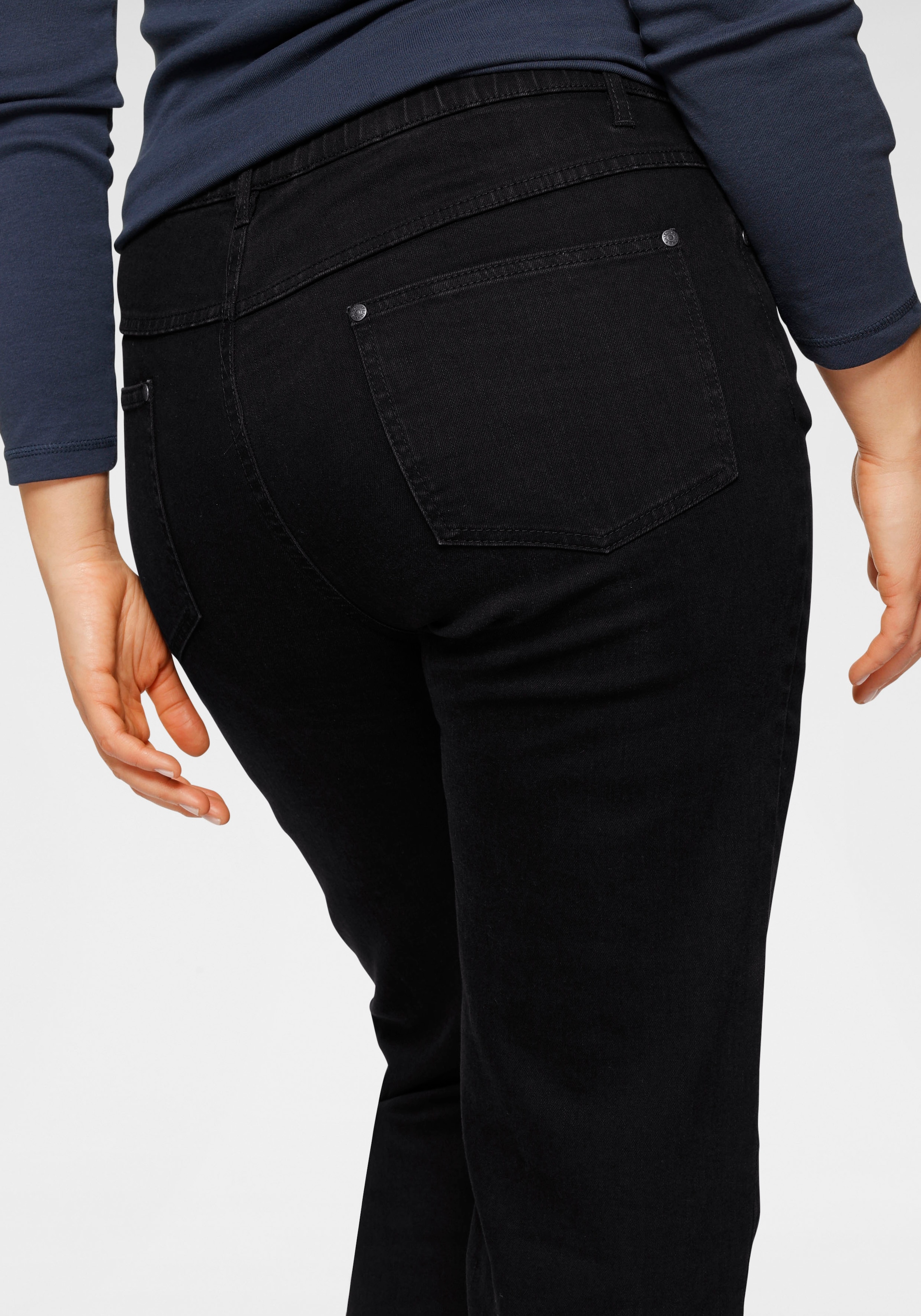 Arizona Straight-Jeans »Curve-Collection«, bequeme Passform, gerade Beinform, hohe Leibhöhe