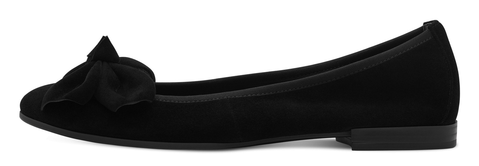 Tamaris Ballerina, Blockabsatz, Businessschuh, Schlupfschuh hat eine schmale Form