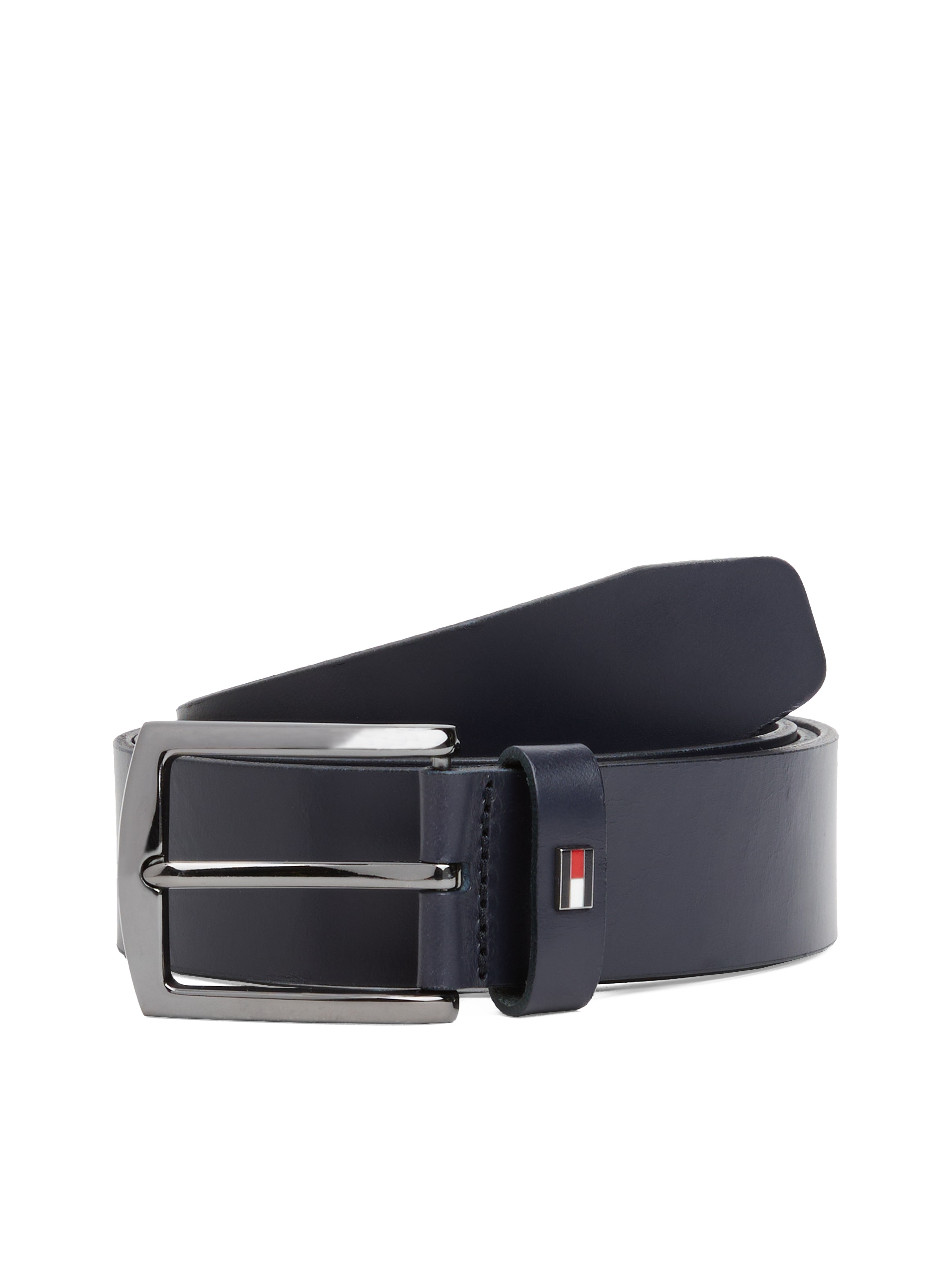 Tommy Hilfiger Ledergürtel »DENTON 3.5 EXT«, Einfachdornschließe, Metalllogo