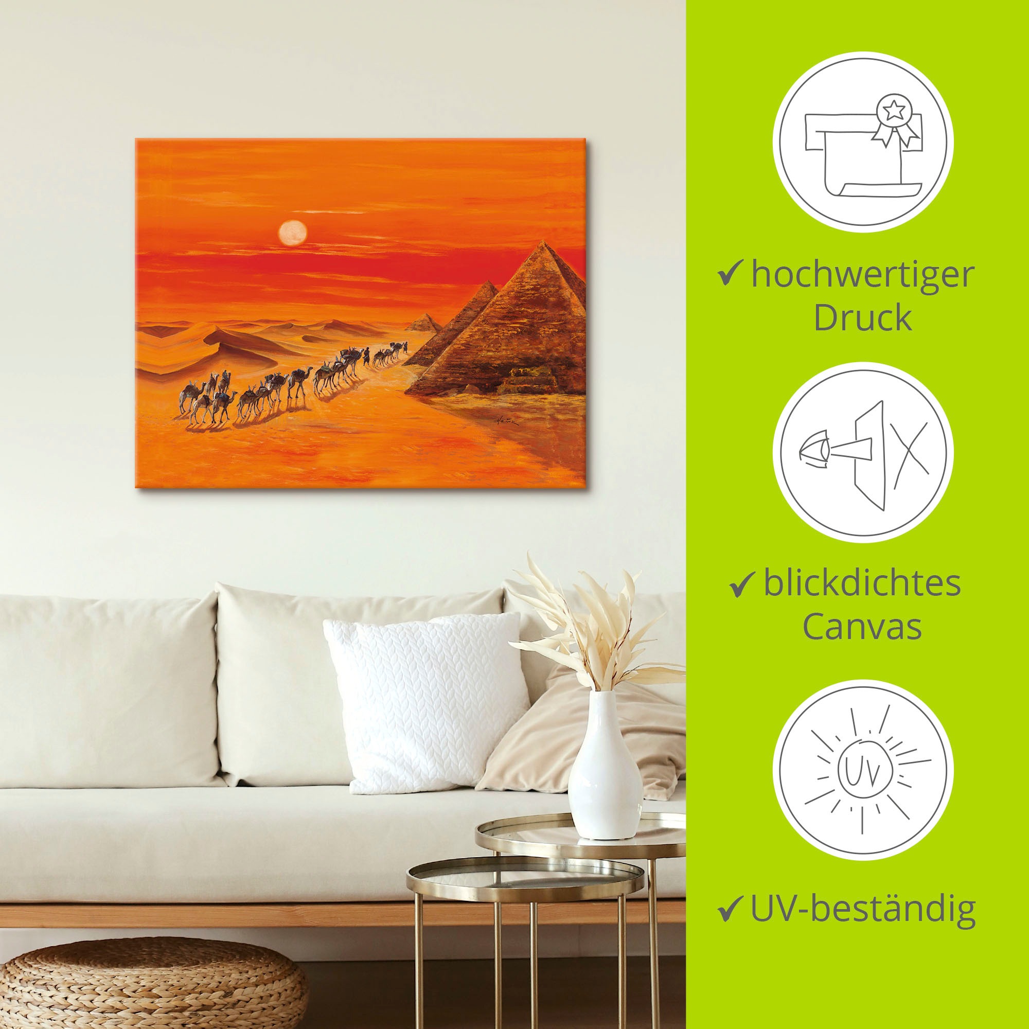 Artland Wandbild »Karawane II«, Afrika, (1 St.), als Alubild, Outdoorbild, Leinwandbild in verschied. Größen