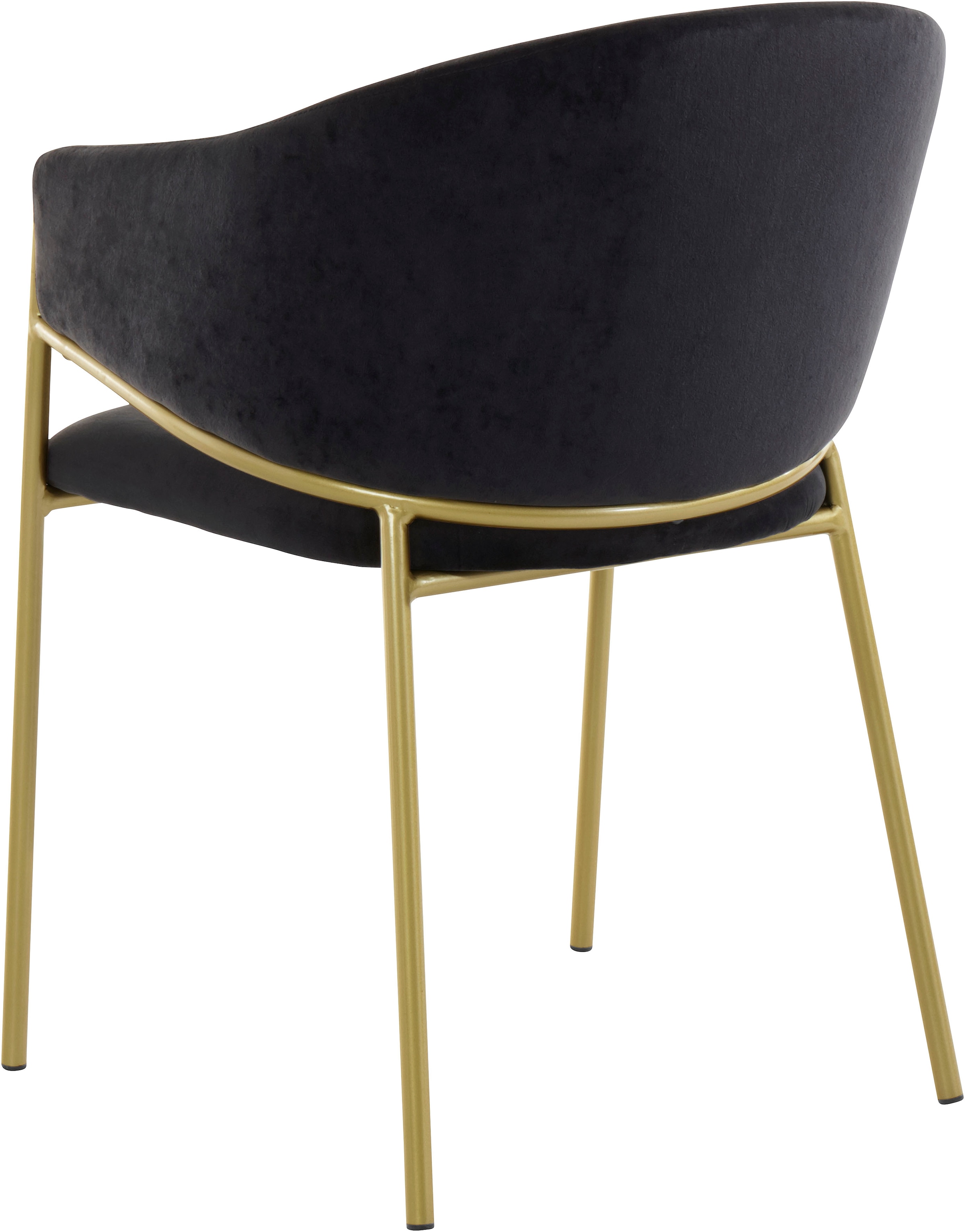 Leonique kaufen St., cm einem 49 goldenen »Évreux«, mit Sitzhöhe Veloursstoff, Metallgestell, 2 Esszimmerstuhl online