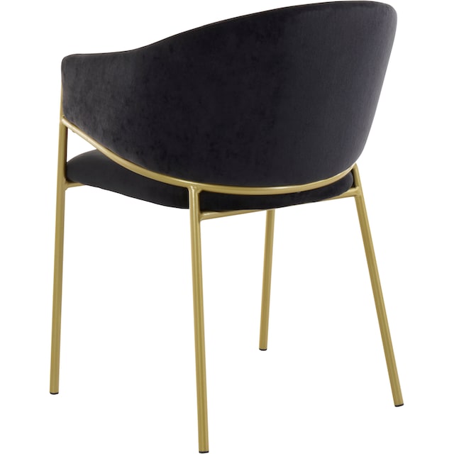 Leonique Esszimmerstuhl »Évreux«, 2 St., Veloursstoff, mit einem goldenen  Metallgestell, Sitzhöhe 49 cm online kaufen | 4-Fuß-Stühle
