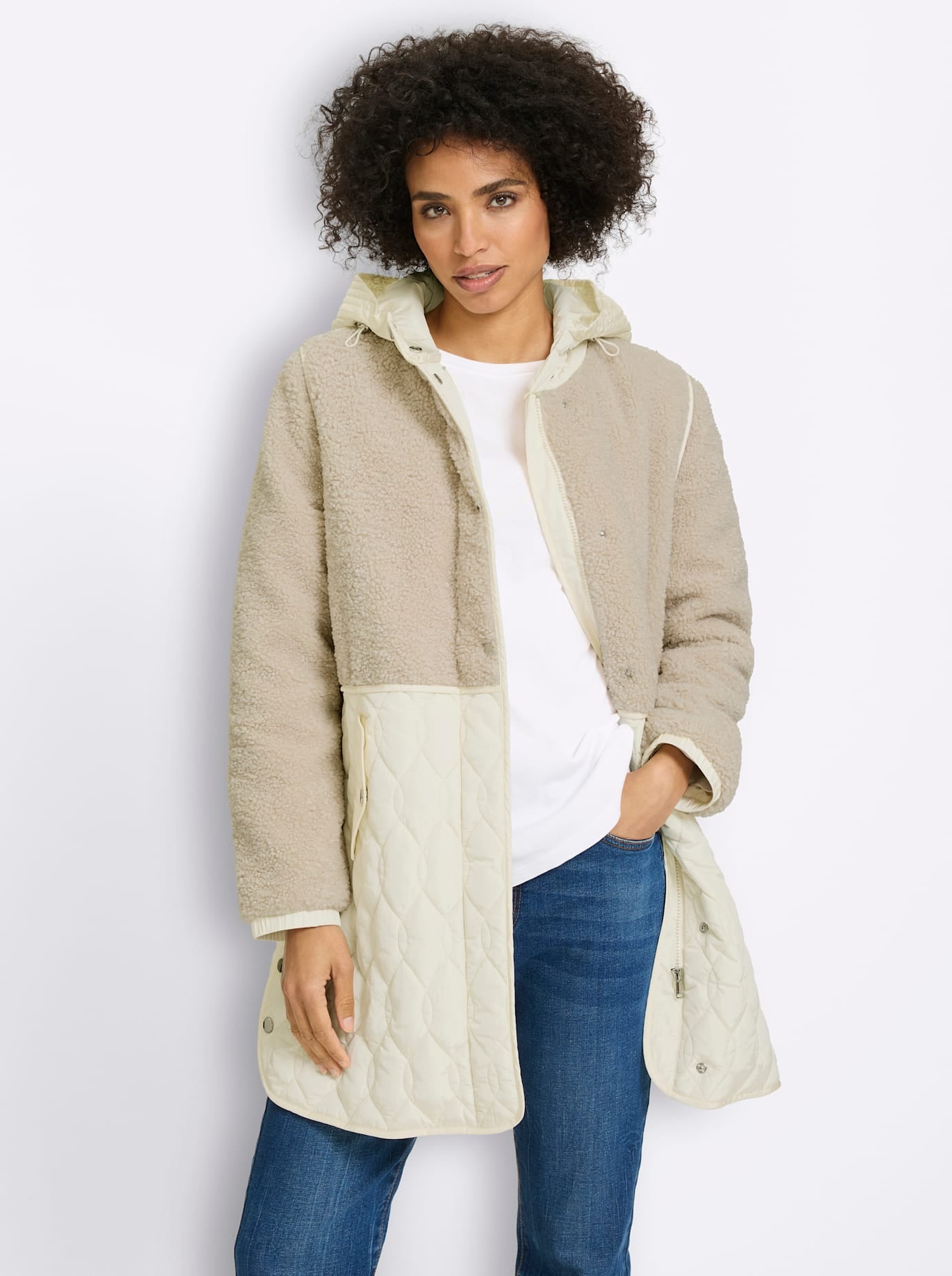 heine Langjacke mit Kapuze