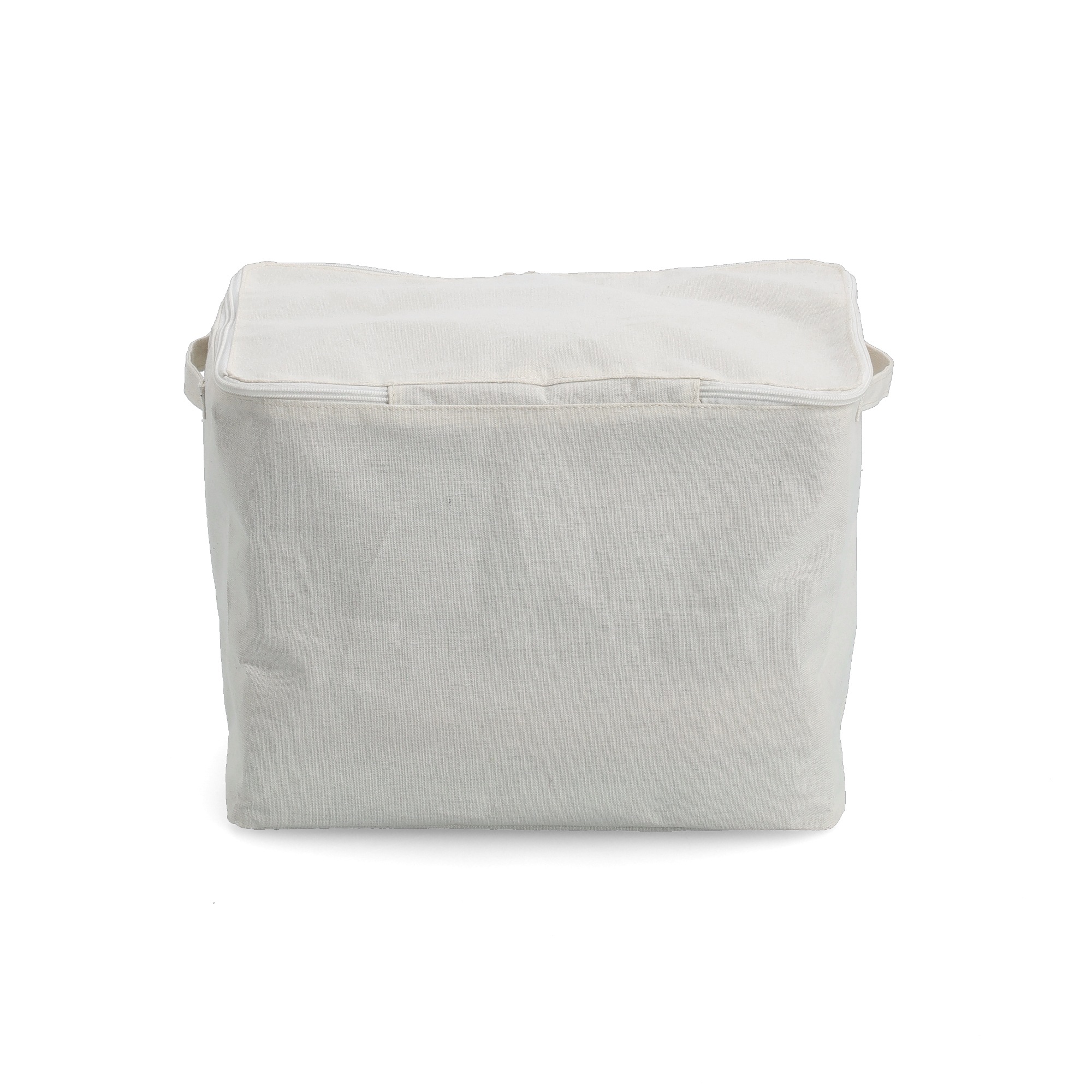 Zeller Present Aufbewahrungsbox »Aufbewahrungsbox, Polyester/Baumwolle, creme« mit Reißverschluss, 2er Set, ca. 38x27x27 cm
