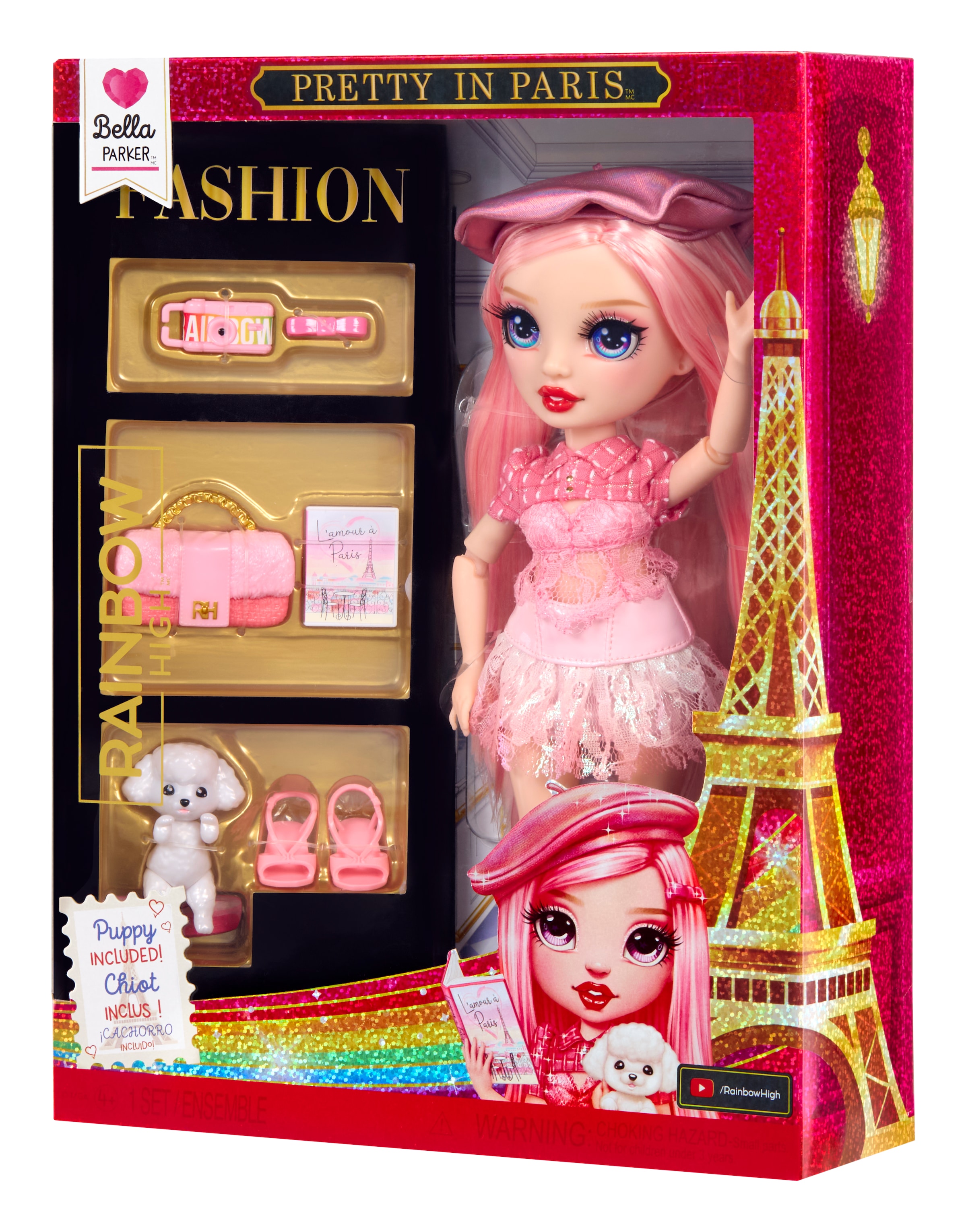RAINBOW HIGH Anziehpuppe »Rainbow High Pretty in Paris Fashion Doll- Bella«