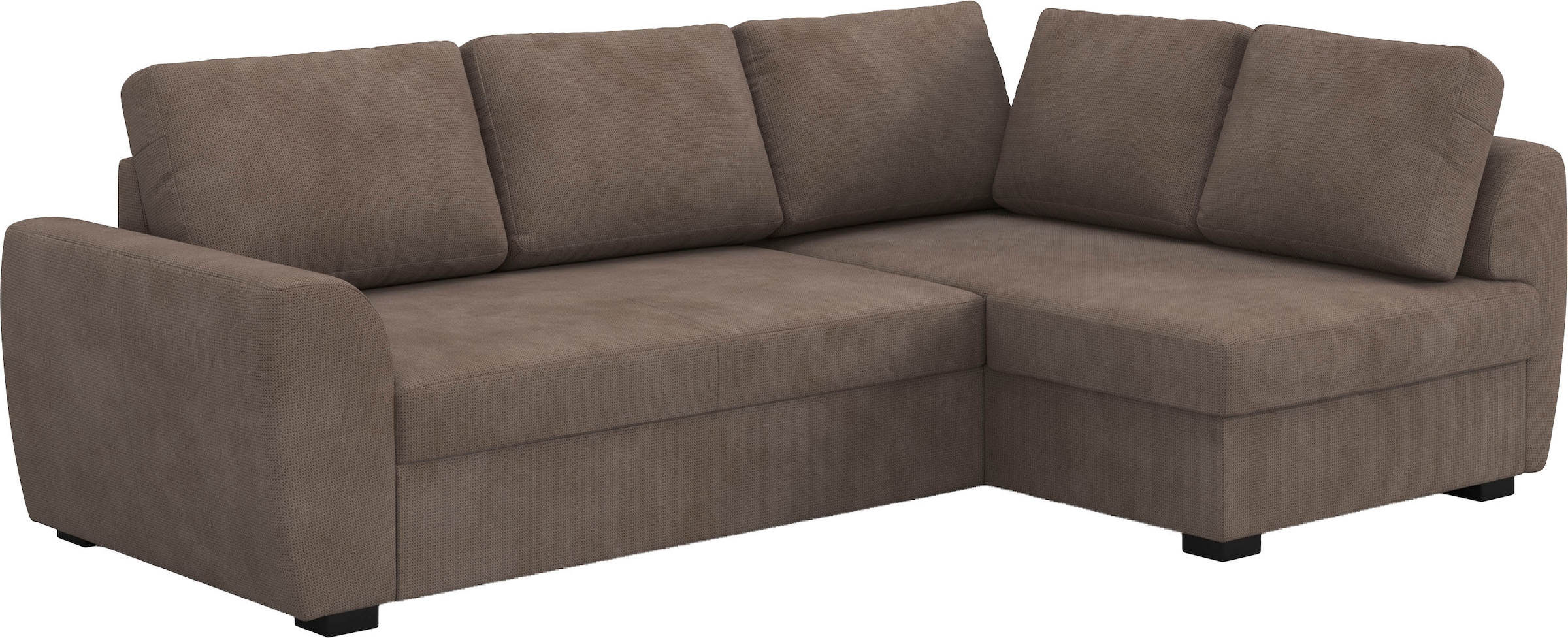 COTTA Ecksofa »Drift L-Form« optional auch mit Schlaffunktion, Wellenunterfederung