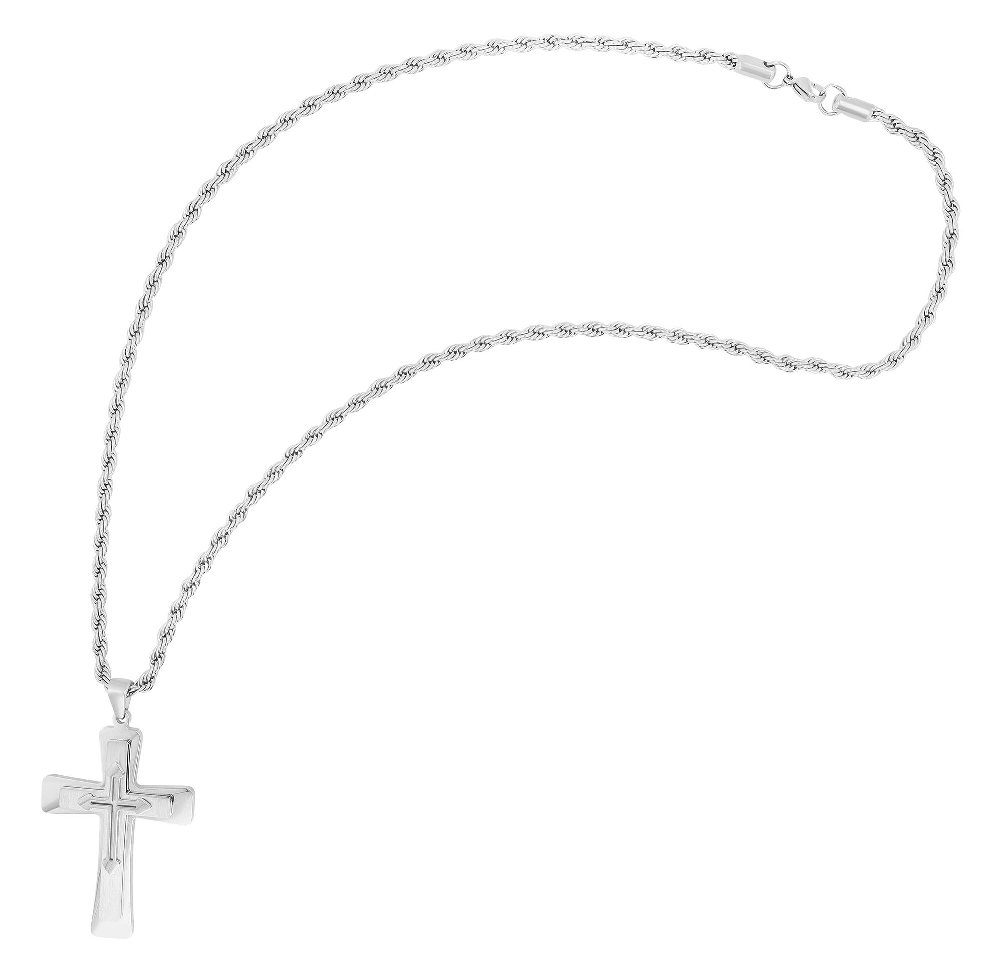 Adelia´s Kette ohne Anhänger »Unisex Halskette mit Anhänger ¿ Kreuz aus Edelstahl«