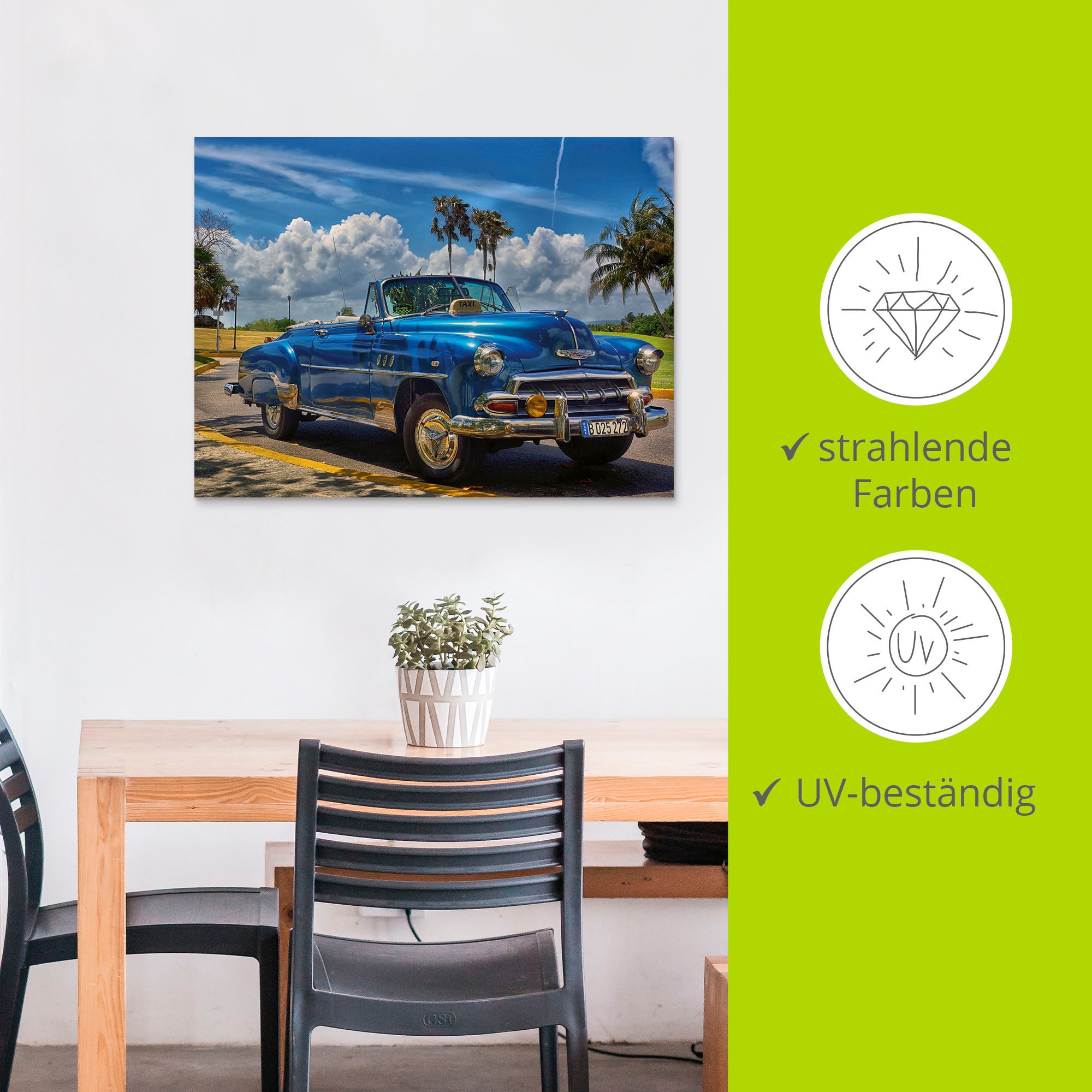 Artland Wandbild »Havanna Flair« Auto 1 Stk. tlg. als Alubild, Leinwandbild in verschied. Größen