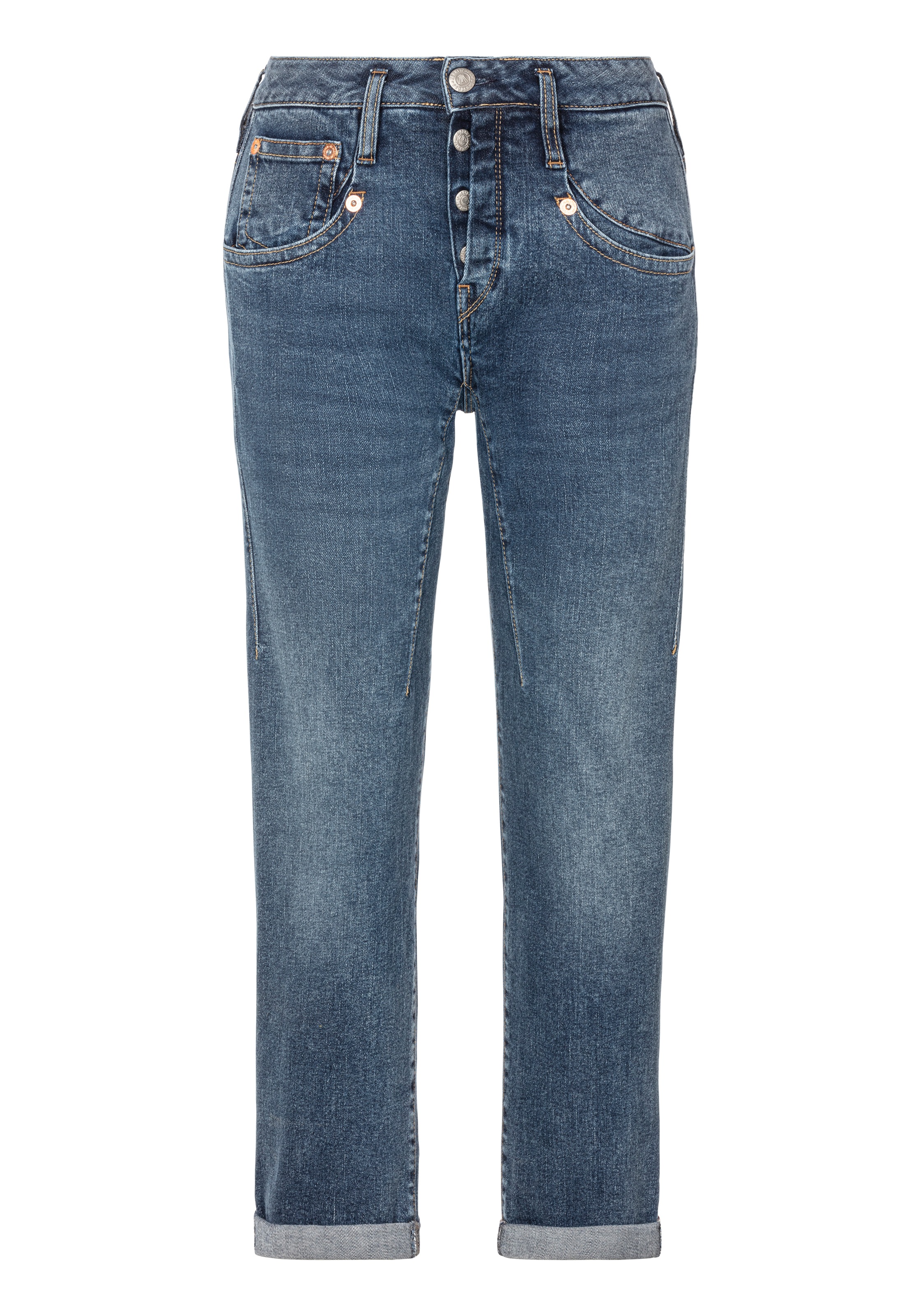Herrlicher 7/8-Jeans »Shyra Tap Recycled Denim«, mit Abnähern vorn