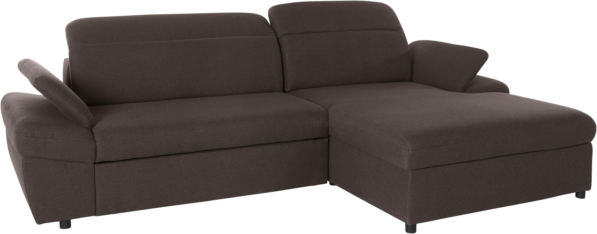 exxpo - sofa fashion Ecksofa »Kyoto, inkl. Kopfteil- und Armteilverstellung, hoher Sitzkomfort«, wahlweise mit Bettfunktion und Bettkasten, hochwertige Bezüge, L-Form