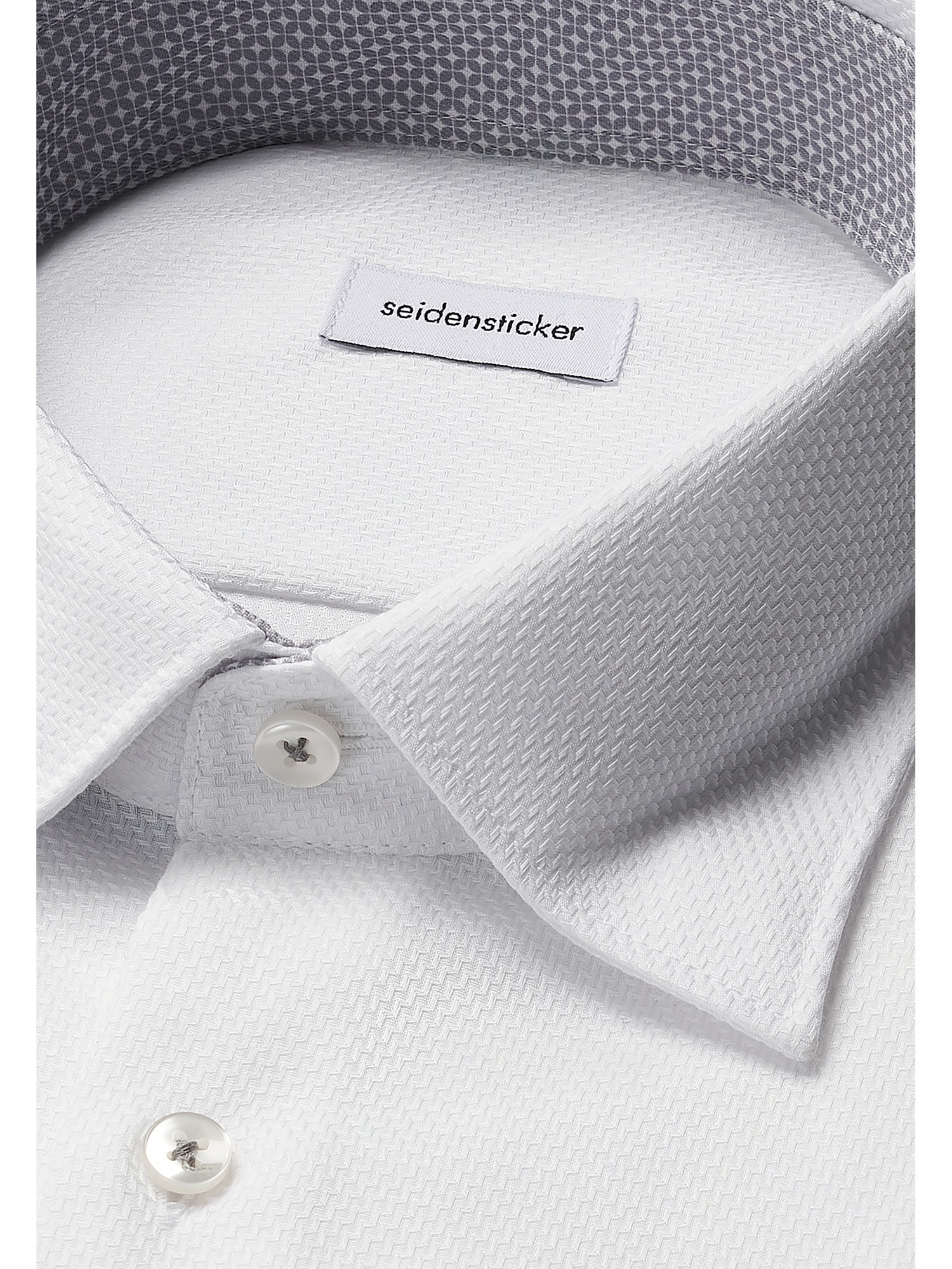 seidensticker Businesshemd »Schwarze Rose«, Comfort 1/1 Covered-Button-Down-Kragen Struktur