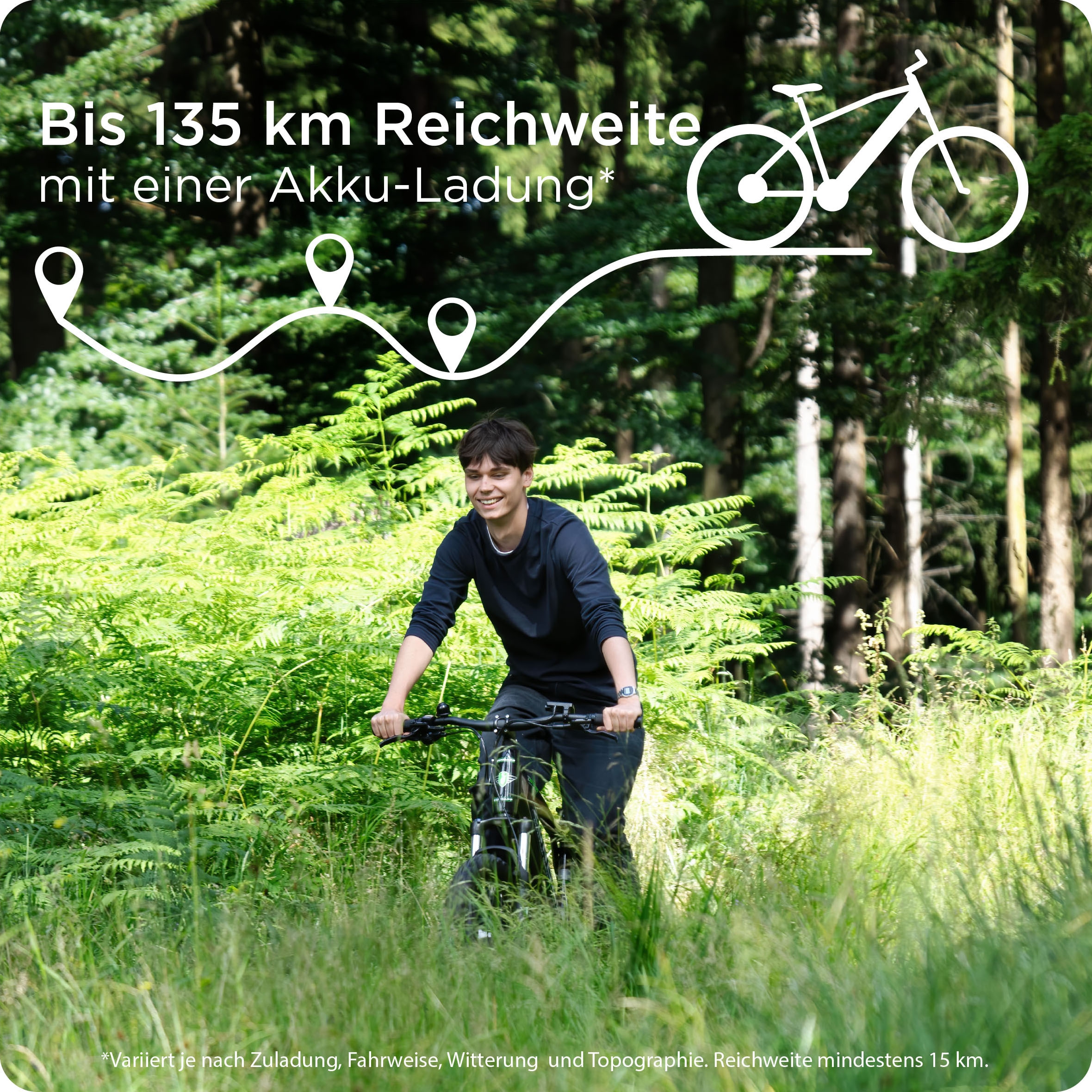 Zündapp E-Bike »Z898«, 10 Gang, Heckmotor 250 W, E-Bike E Mountainbike 27,5 Zoll Pedelec 170 - 190 cm Hardtail MTB