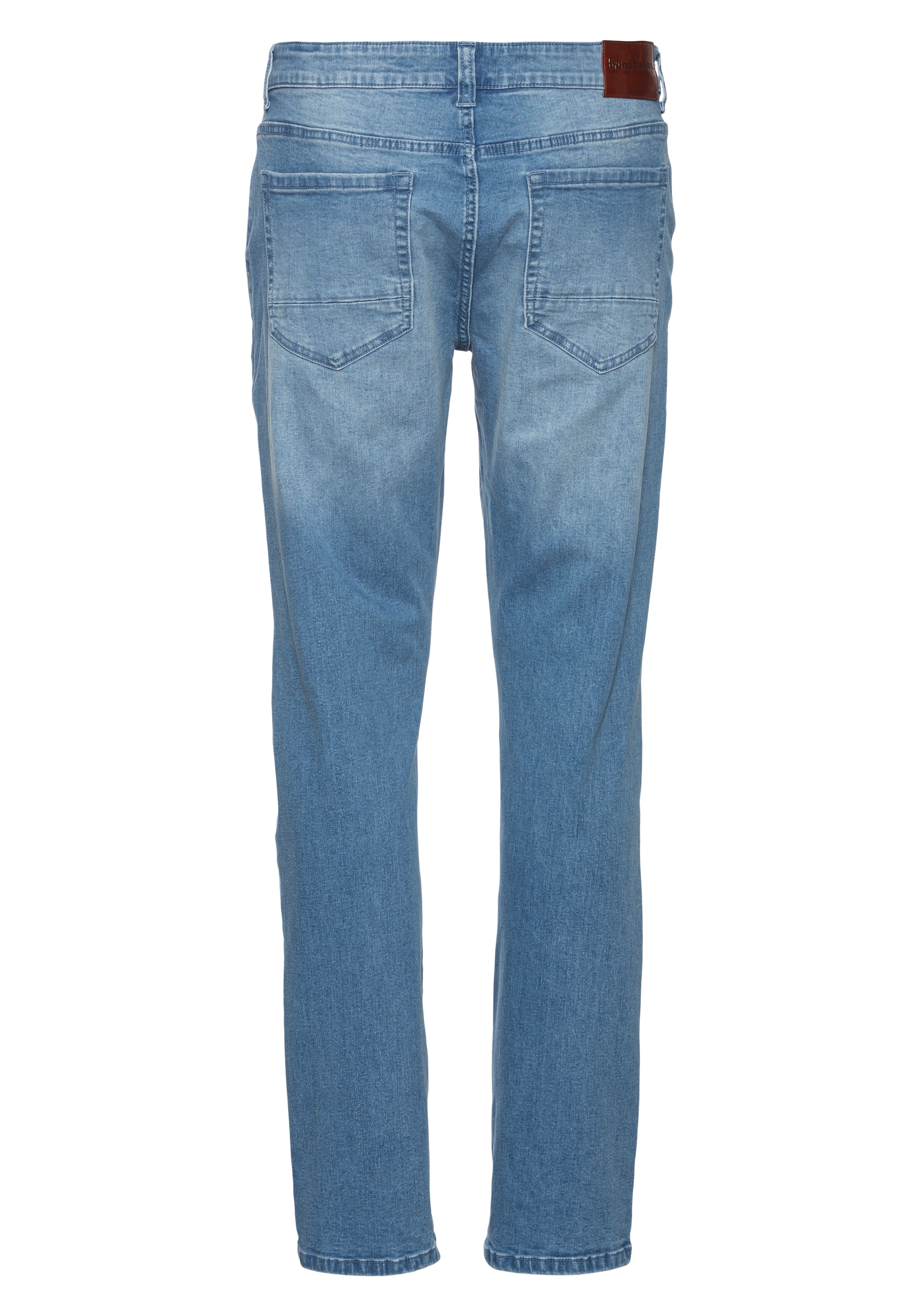 Bruno Banani Straight-Jeans »Hutch«, gerade Beinform, teilweise mit modischen Destroyed-Effekten