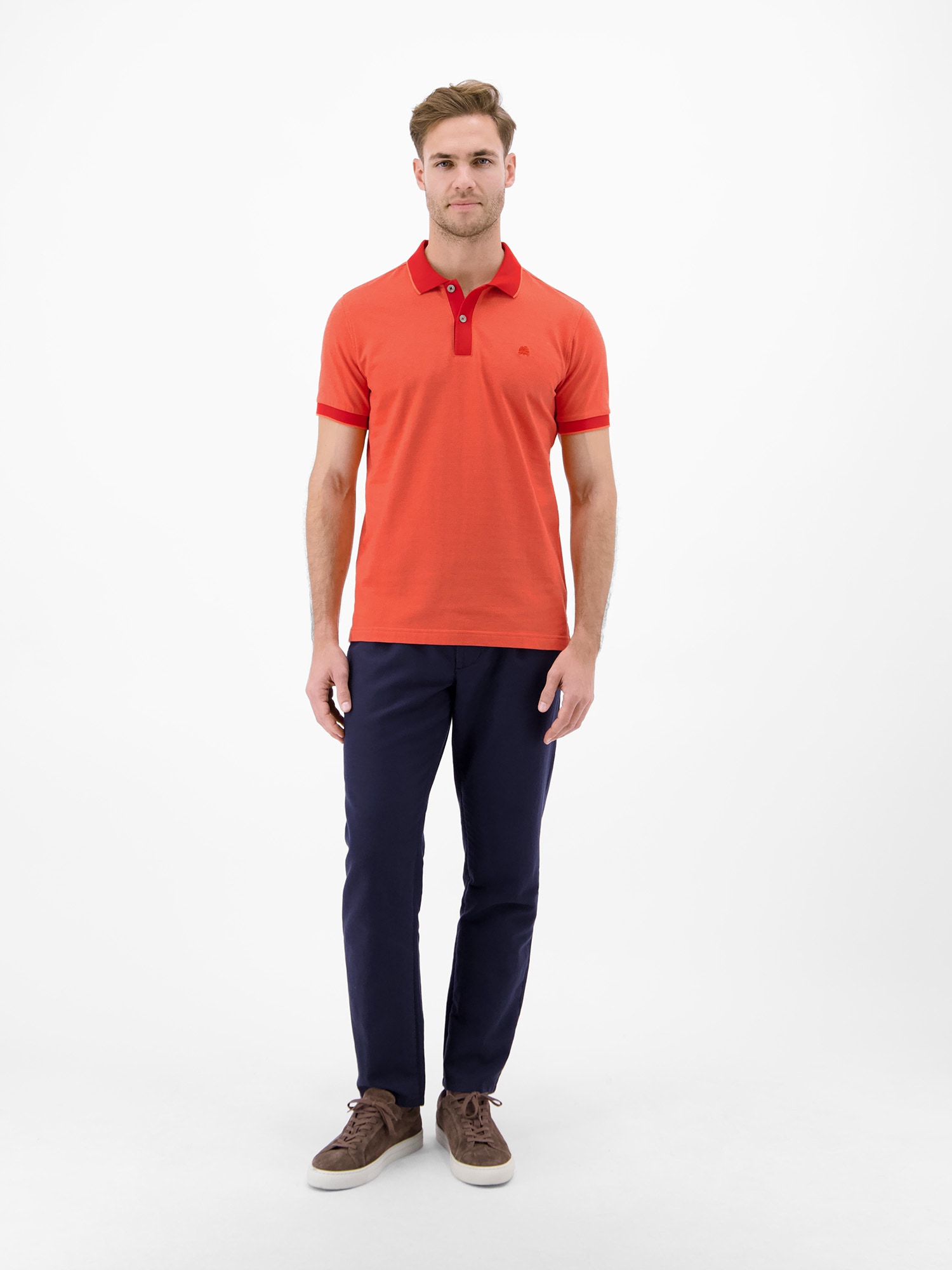LERROS Poloshirt »Poloshirt in 2-Tone-Optik«