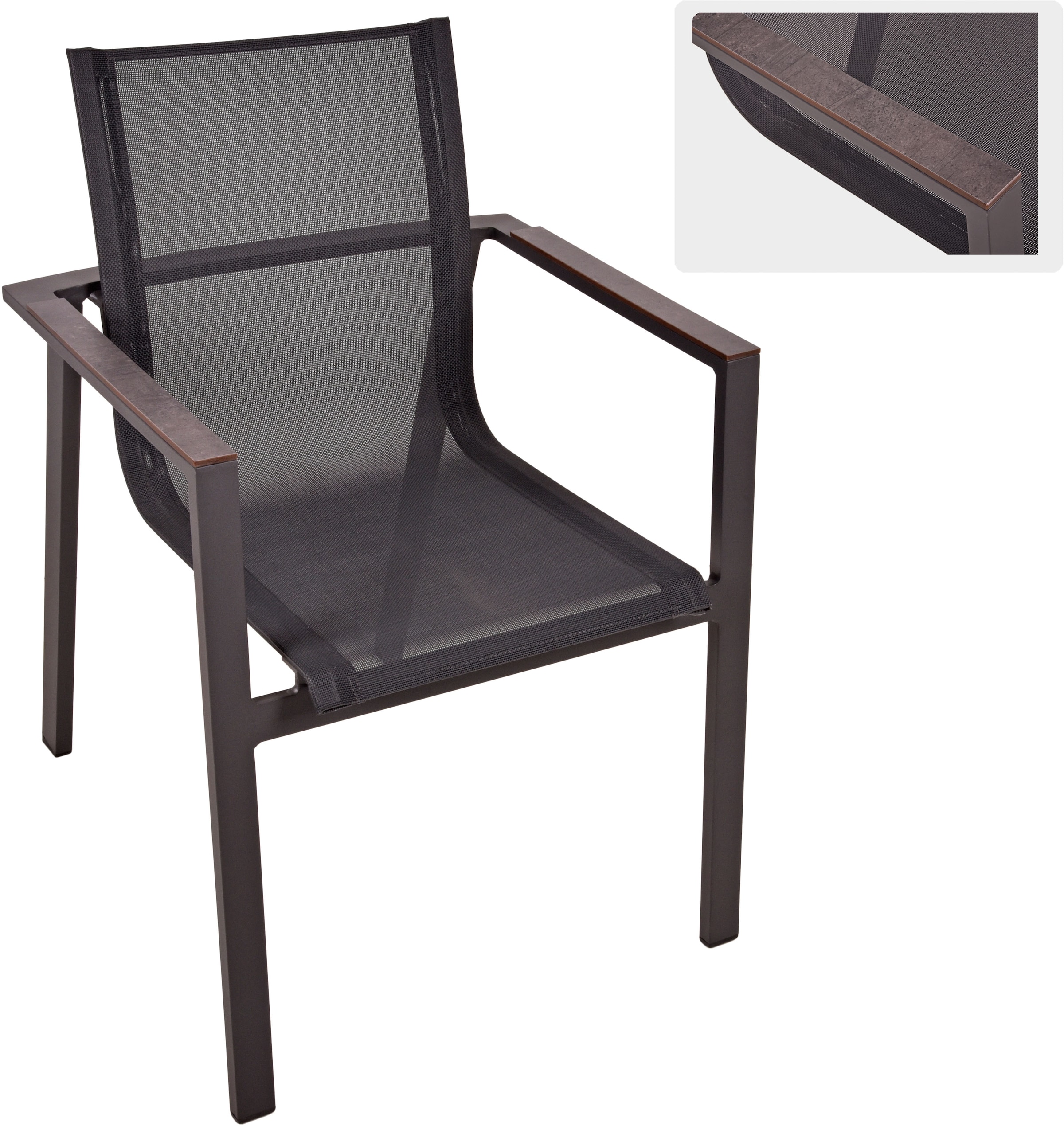 Garden Pleasure Garten-Essgruppe », Tischgruppe »SOPHIA«« Set, 5 Stk. tlg. 4 Stühle (stapelbar), Tisch Ø110 cm