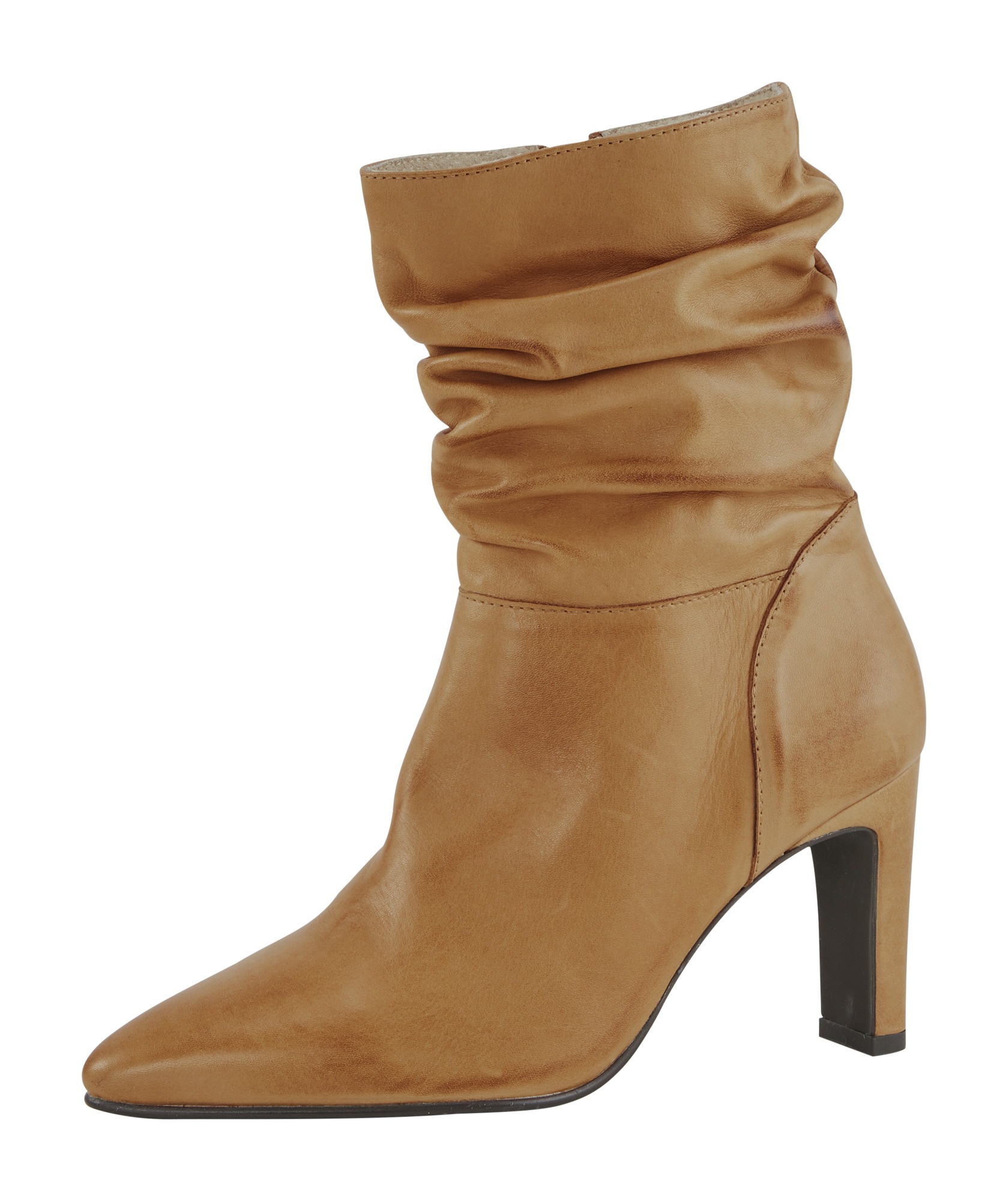Stiefel mit trendiger Raffung