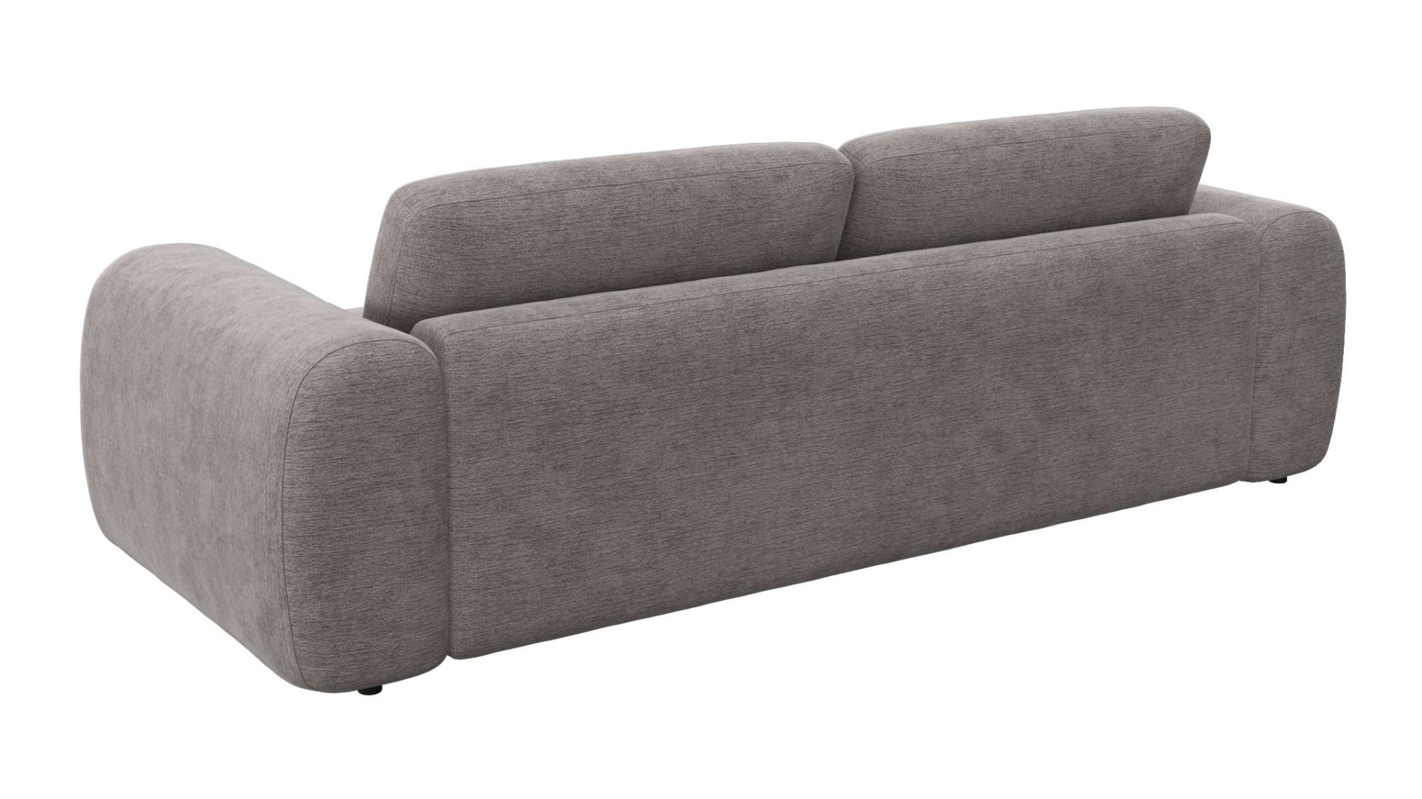 FLEXLUX 3-Sitzer »Molino Designsofa, Polstersofa, Einzelsofa, Couch«, Kaltschaum & Stahl-Wellen für erstklassigen Sitzkomfort, Füsse Schwarz