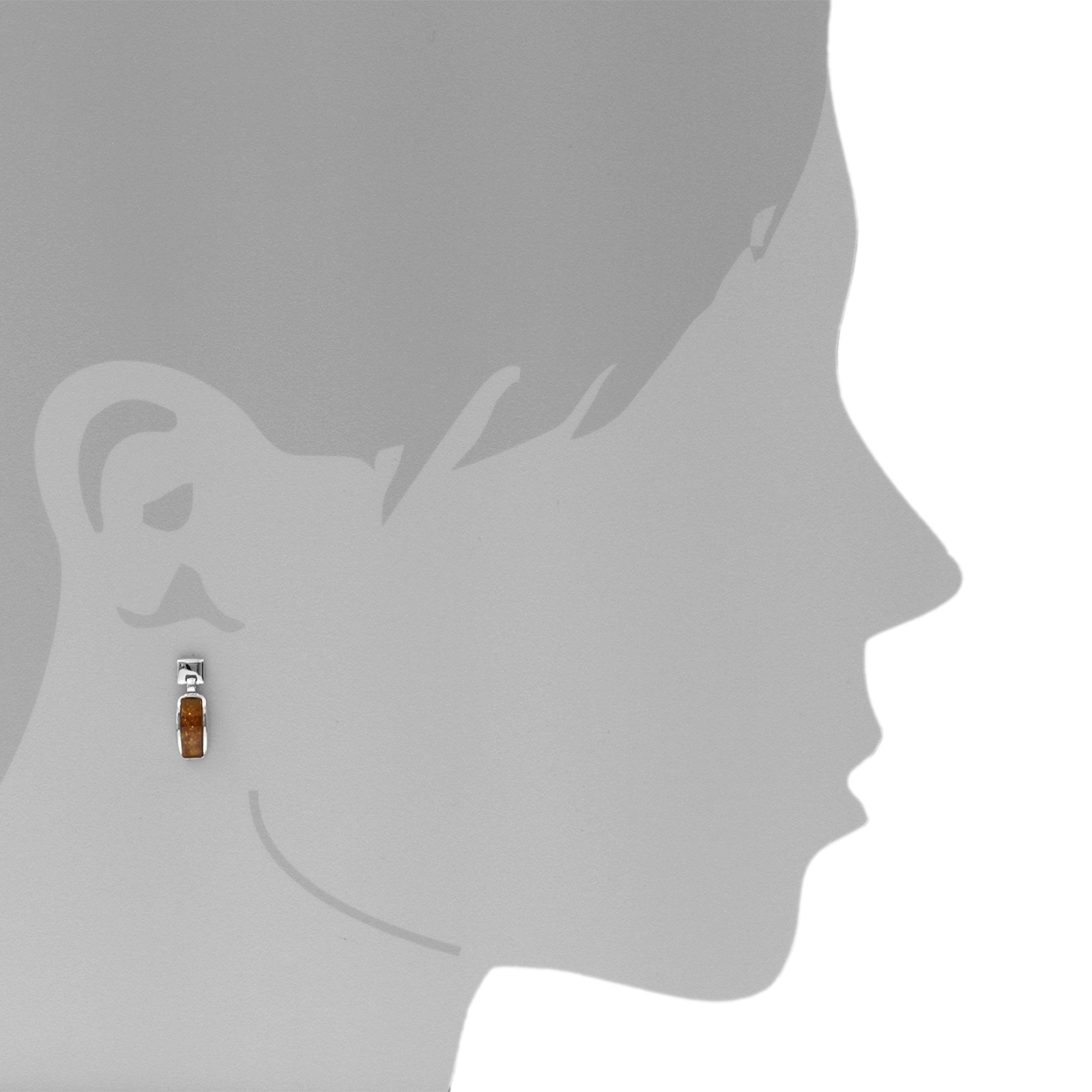 OSTSEE-SCHMUCK Paar Ohrstecker »- Feikje - Silber 925/000 - Bernstein«