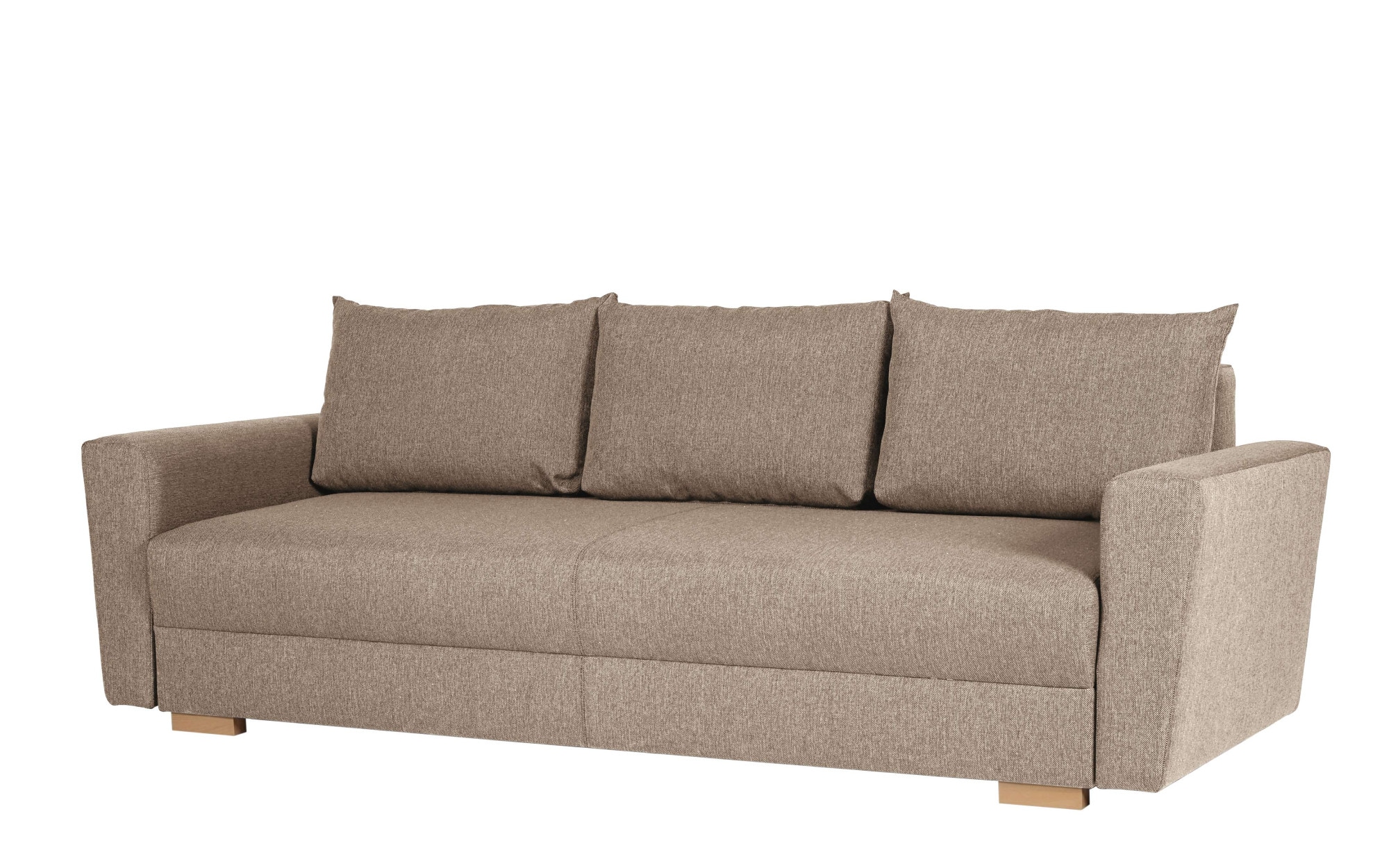 INOSIGN 3-Sitzer »MAGHERA Schlafsofa mit Bettkasten, in hochwertiger Verarbeitung«, mit Wellenunterfederung, Cord und Struktur-Bezug, B/H/T 230/92,5/79 cm