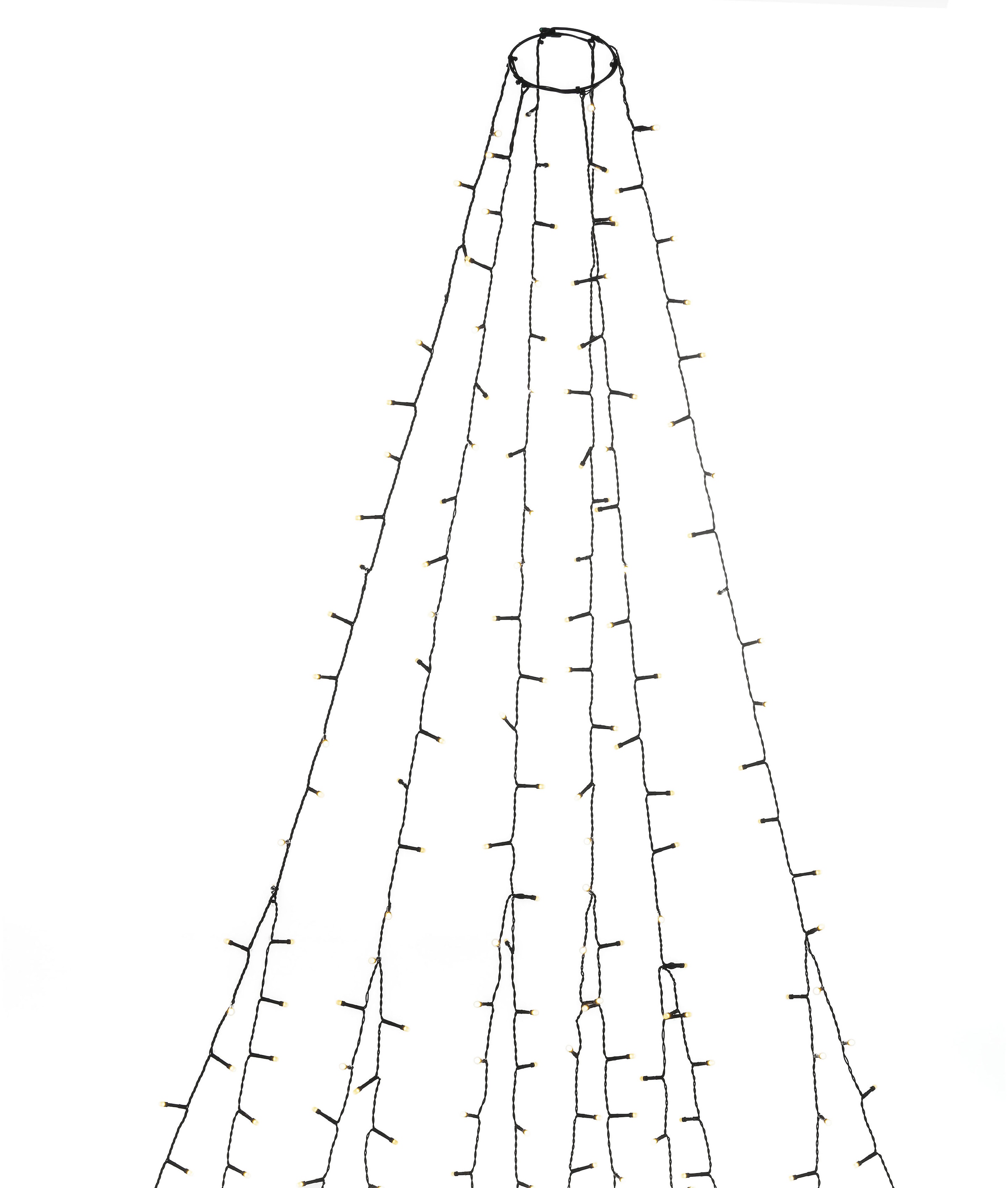 KONSTSMIDE LED-Baummantel »Weihnachtsdeko aussen, Christbaumschmuck«, 270 St.-flammig, LED Lichterkette 6 Stränge à 45 gefrostete Dioden