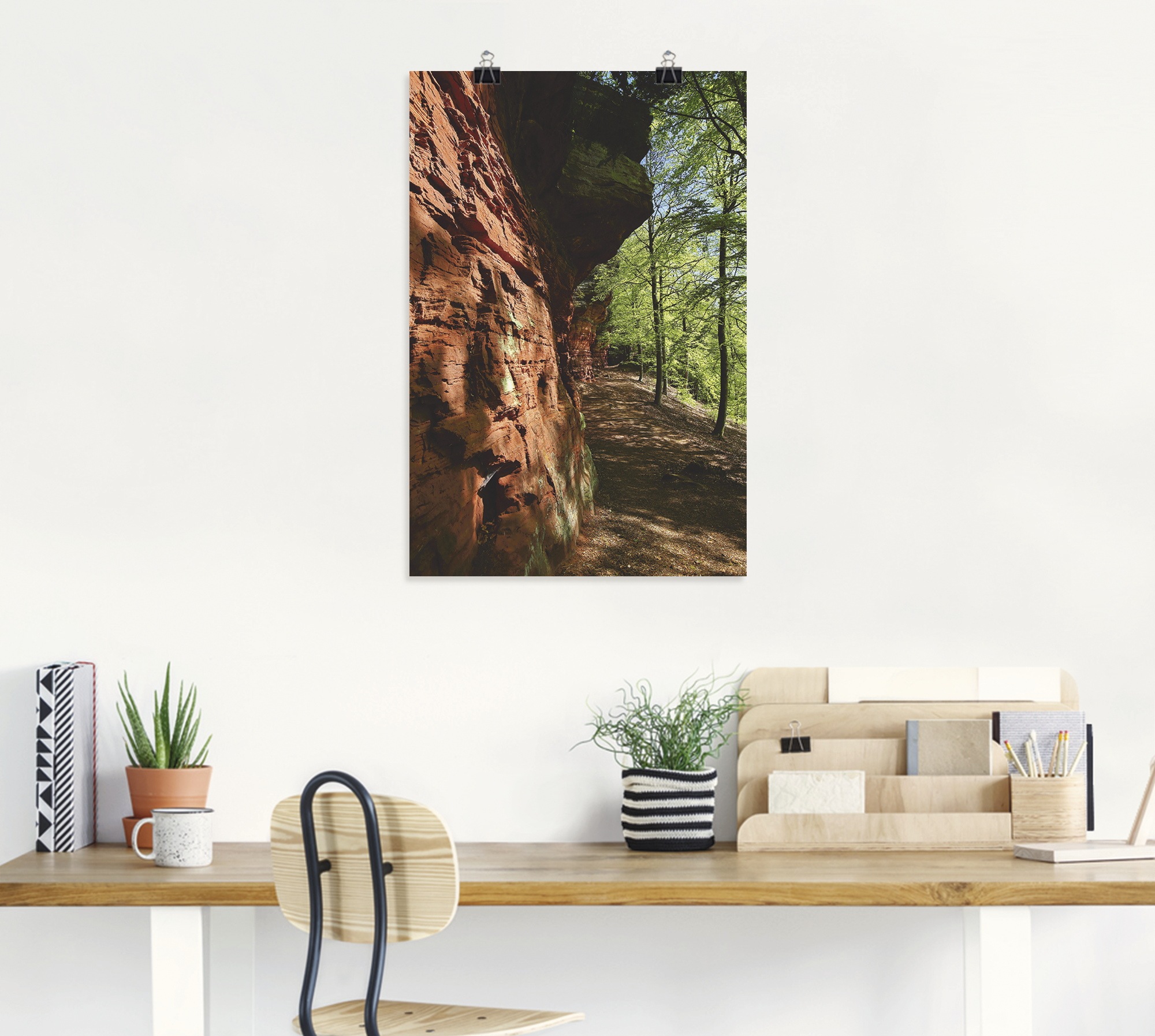 Artland Wandbild »Altschlossfelsen I«, Felsen, (1 St.), als Alubild, Leinwandbild, Wandaufkleber oder Poster in versch. Größen