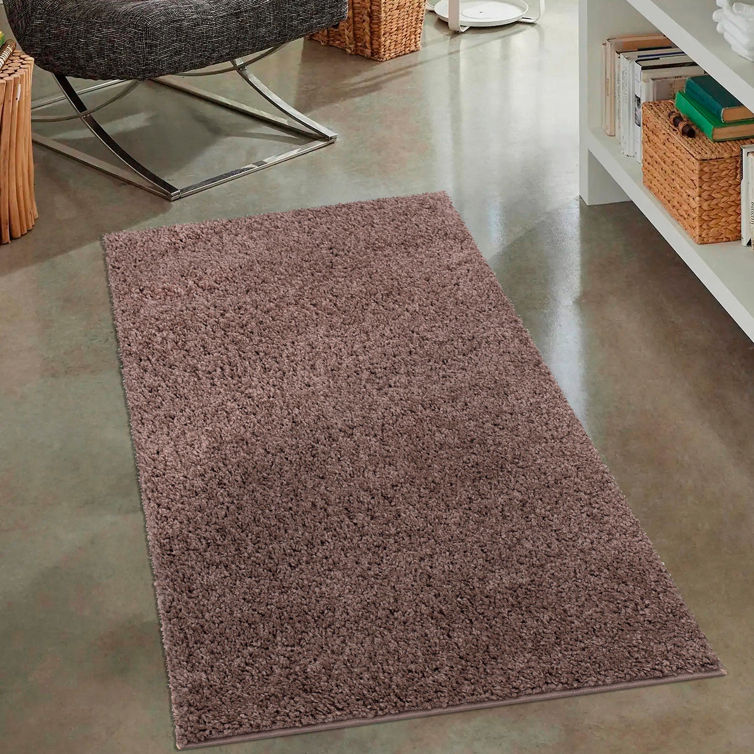 Hochflor-Teppich »City Shaggy«, rechteckig, 30 mm Höhe, Robuster Langflor Teppich uni,...