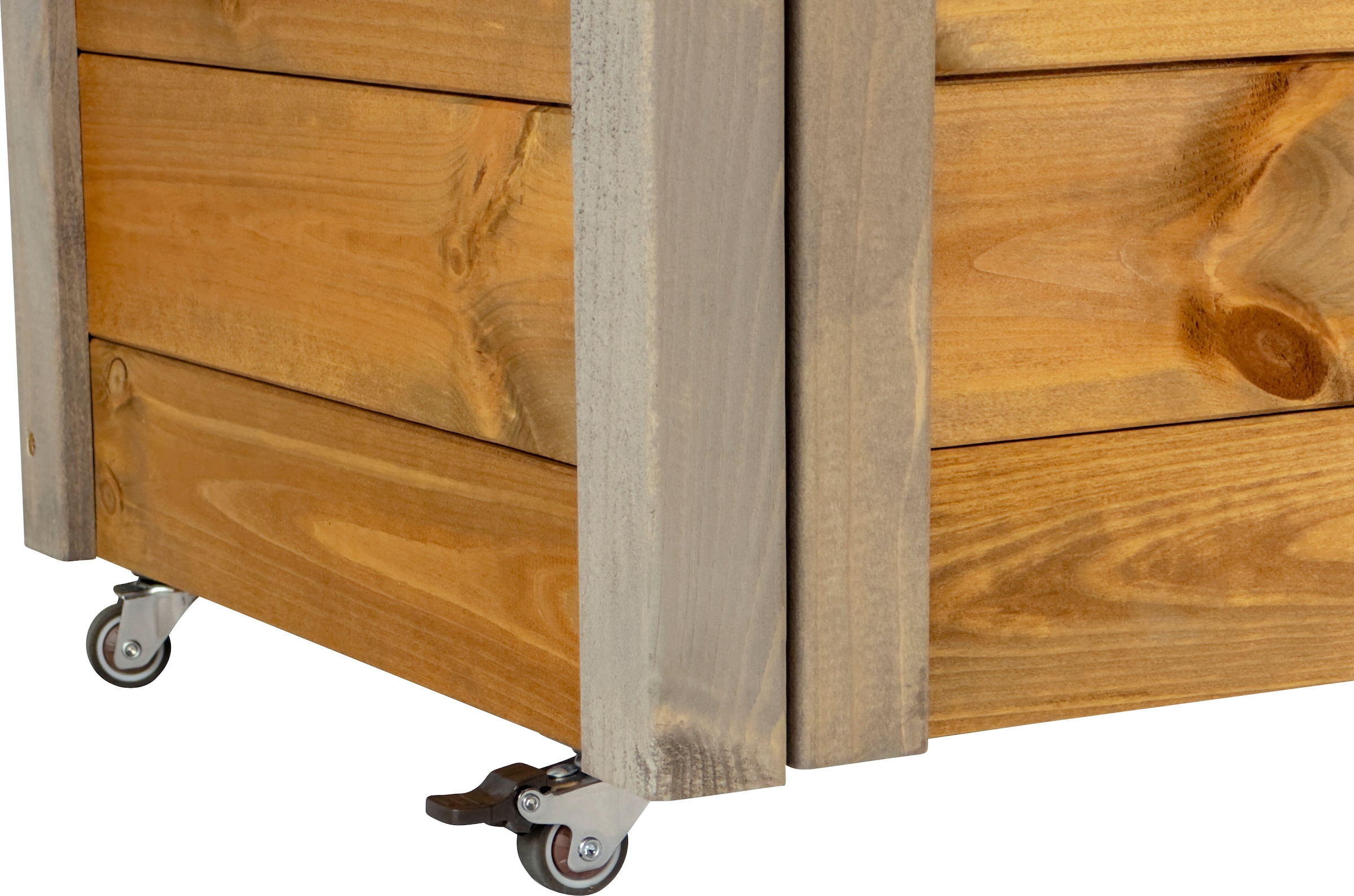 dobar green label Hochbeet »rollbar, mit Staufach, inkl. Schafswolle, Gr. M« Maße: ca. 60 x 40 x 62 cm bei einem Gewicht von ca. 11,20 kg